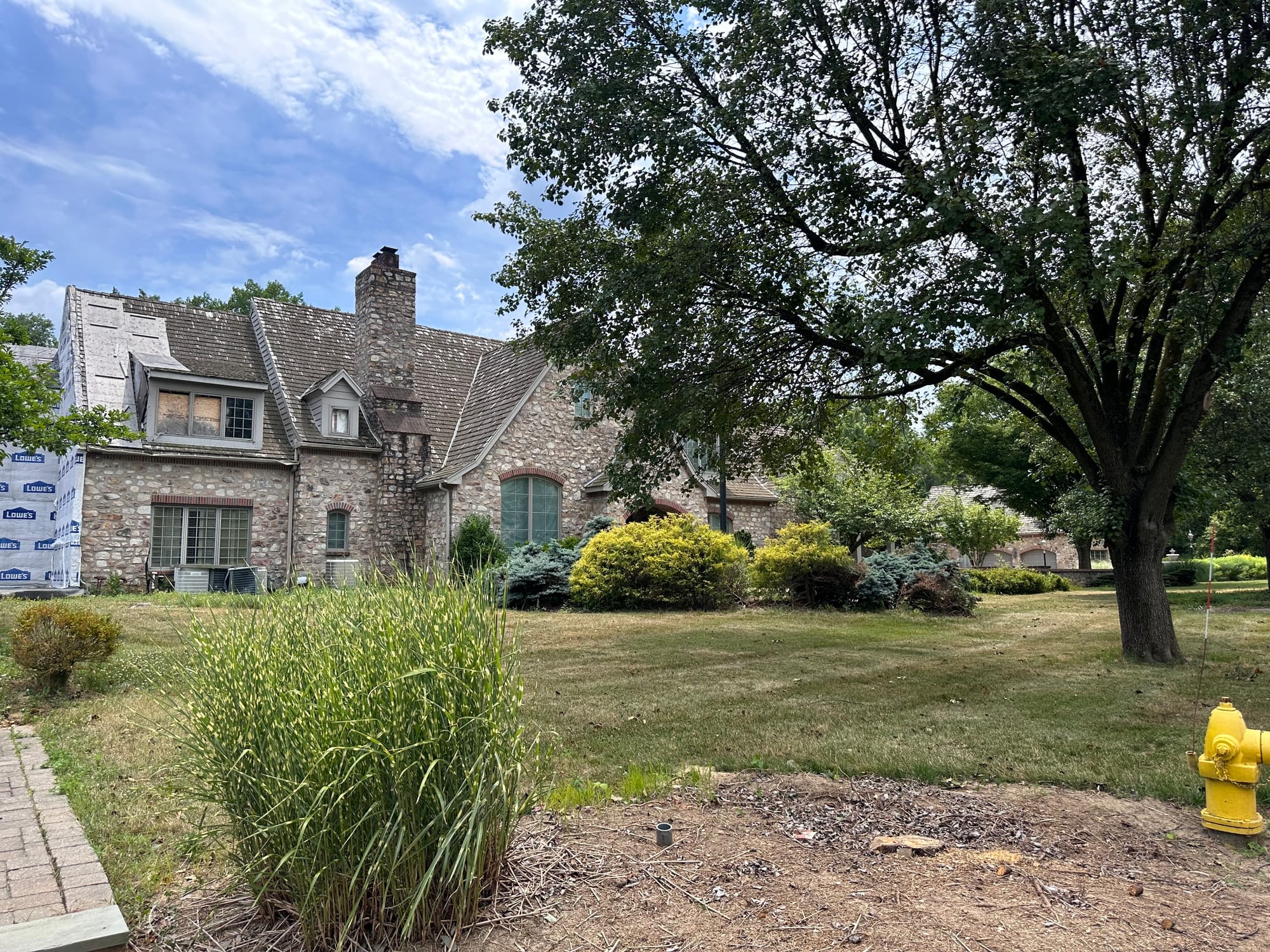 The remnants of 3015 Barrington Lane in Allentown. It was previously referred to as "Ravenwood Manor" before being purchased 