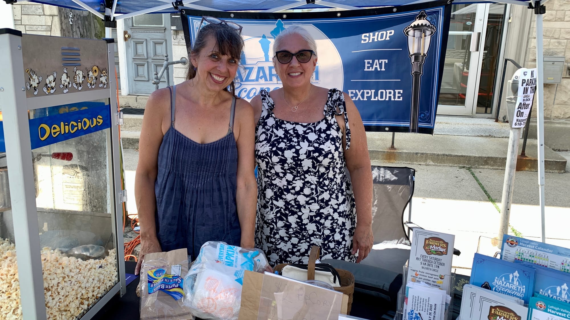 Lisa Borick and Lori Bernardo represented the Nazareth Economic Development Commission at the event.