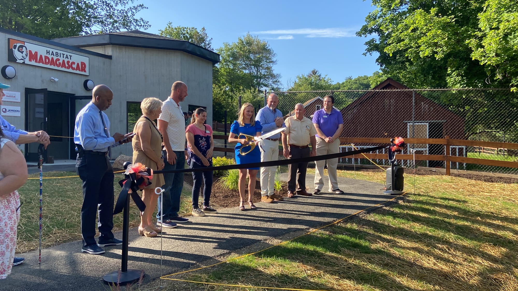 Officials gathered at Lehigh Valley Zoo, 5150 Game Preserve Road in Schnecksville, Thursday for a ribbon cutting at the zoo's