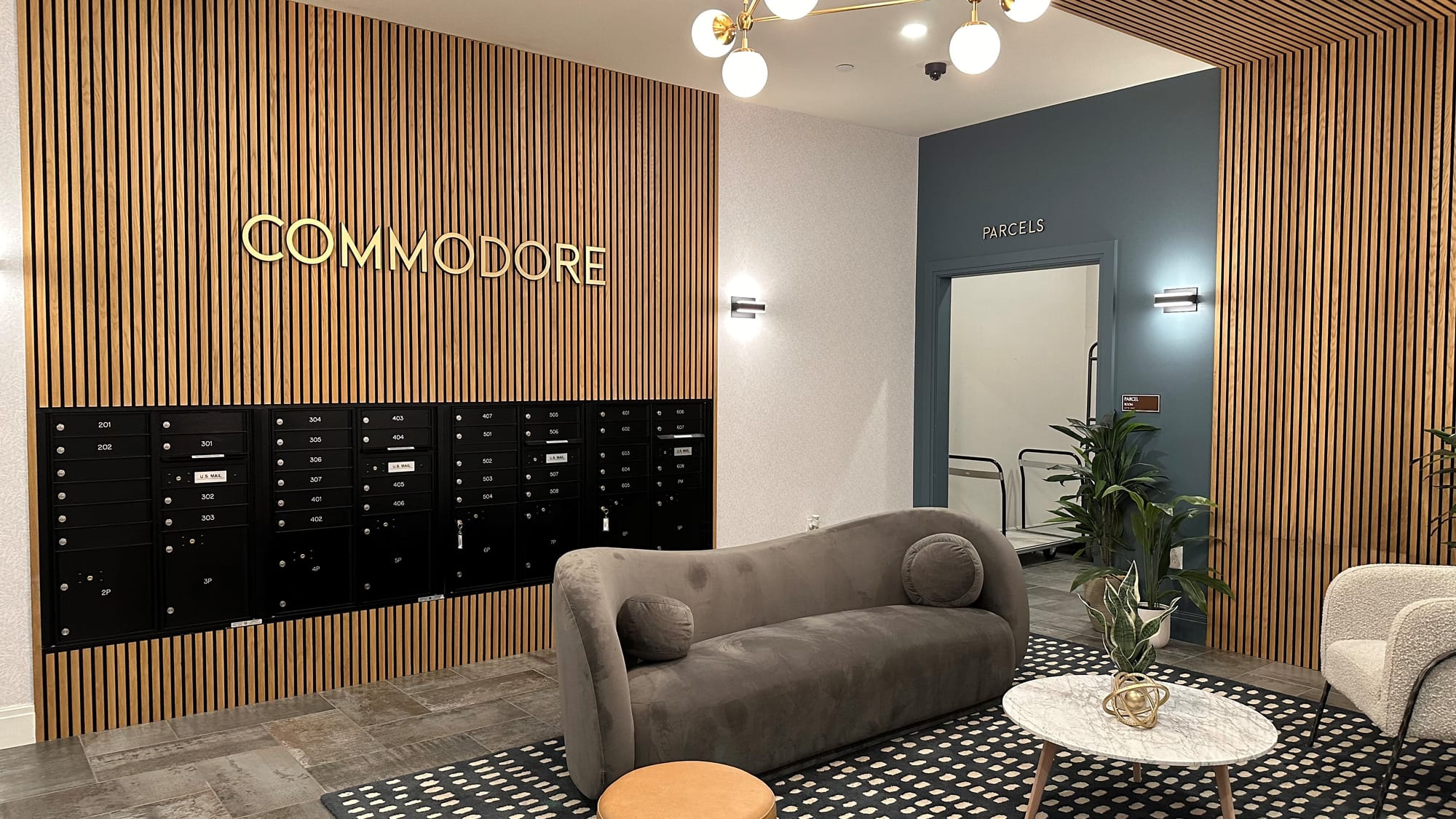 The private lobby entrance at The Commodore.