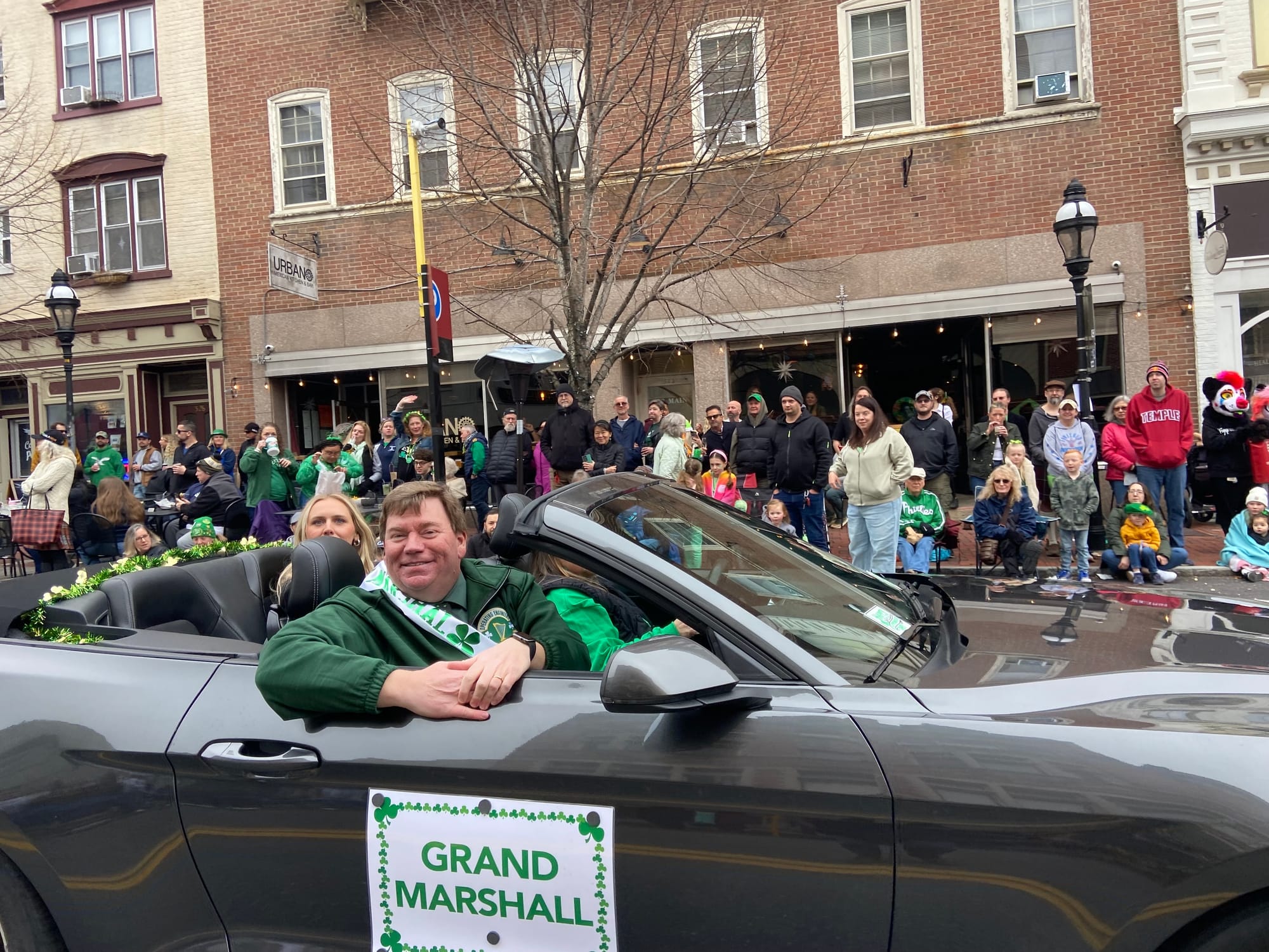 Northampton County Executive Lamont McClure was grand marshal of the parade. The Parade of Shamrocks, hosted by Celtic Cultur