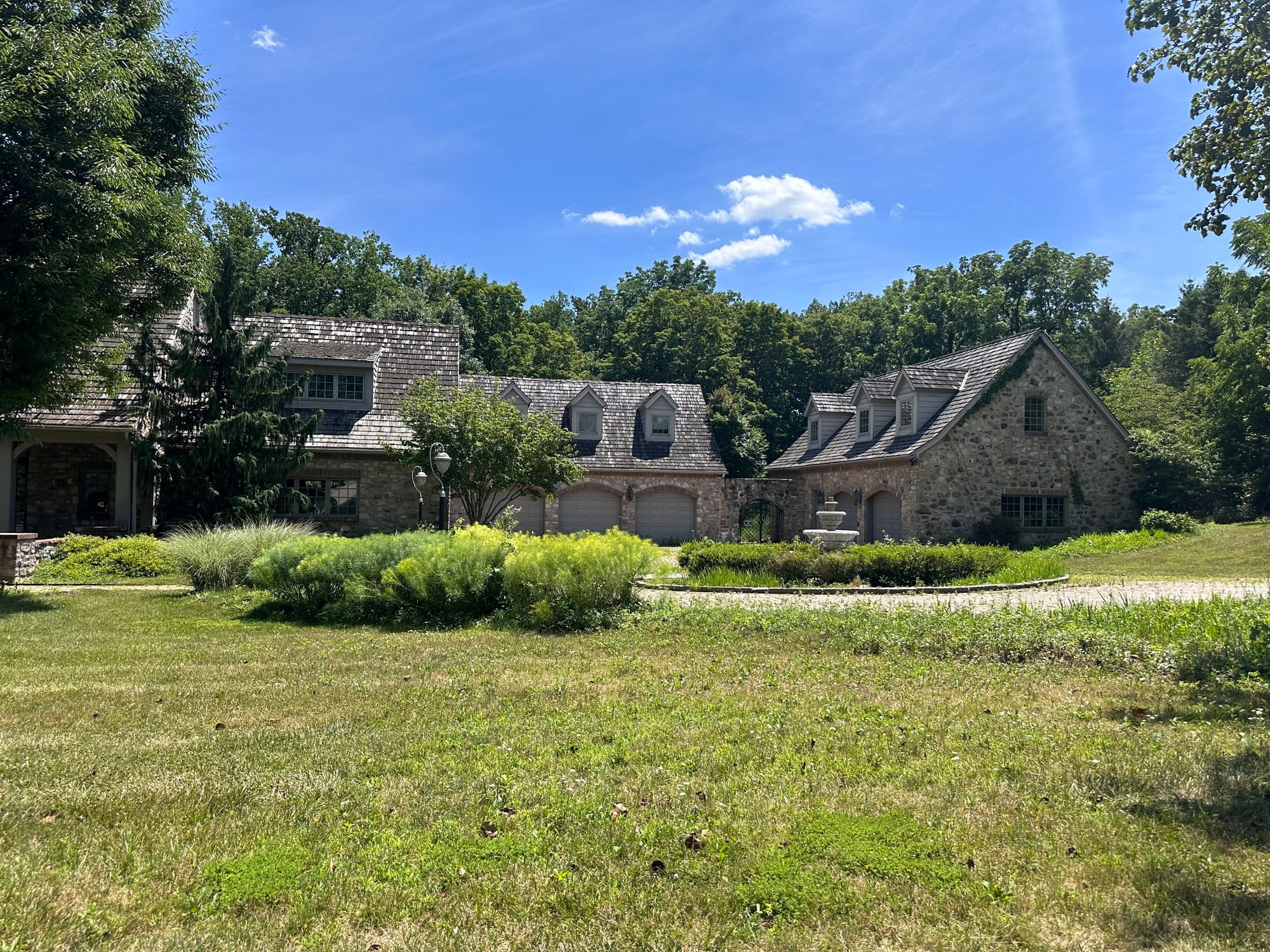 The remnants of 3015 Barrington Lane in Allentown. It was previously referred to as "Ravenwood Manor" before being purchased 