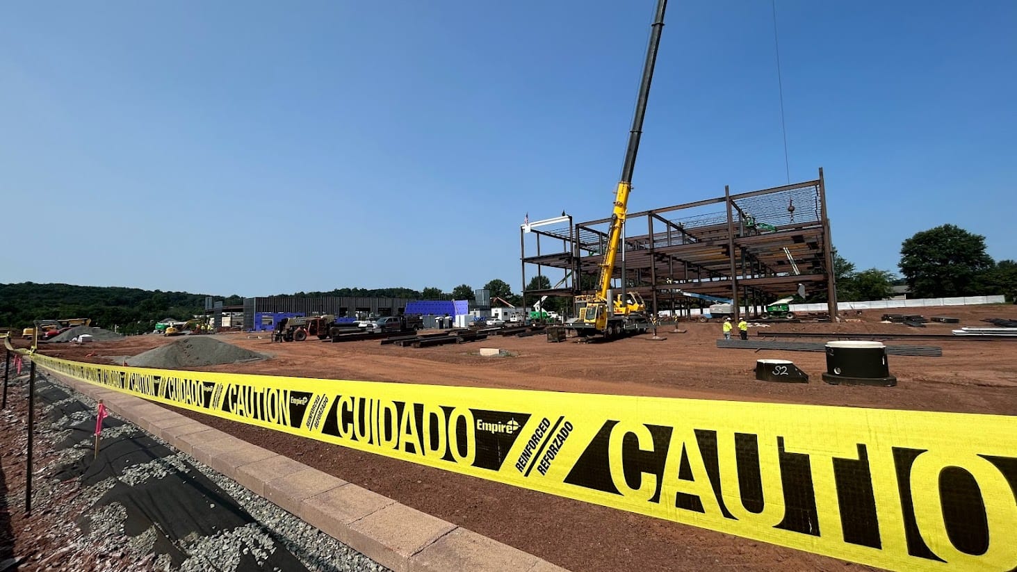 Lehigh Valley Health Network placed the last steel beam to complete the frame of their medical office building and new emerge