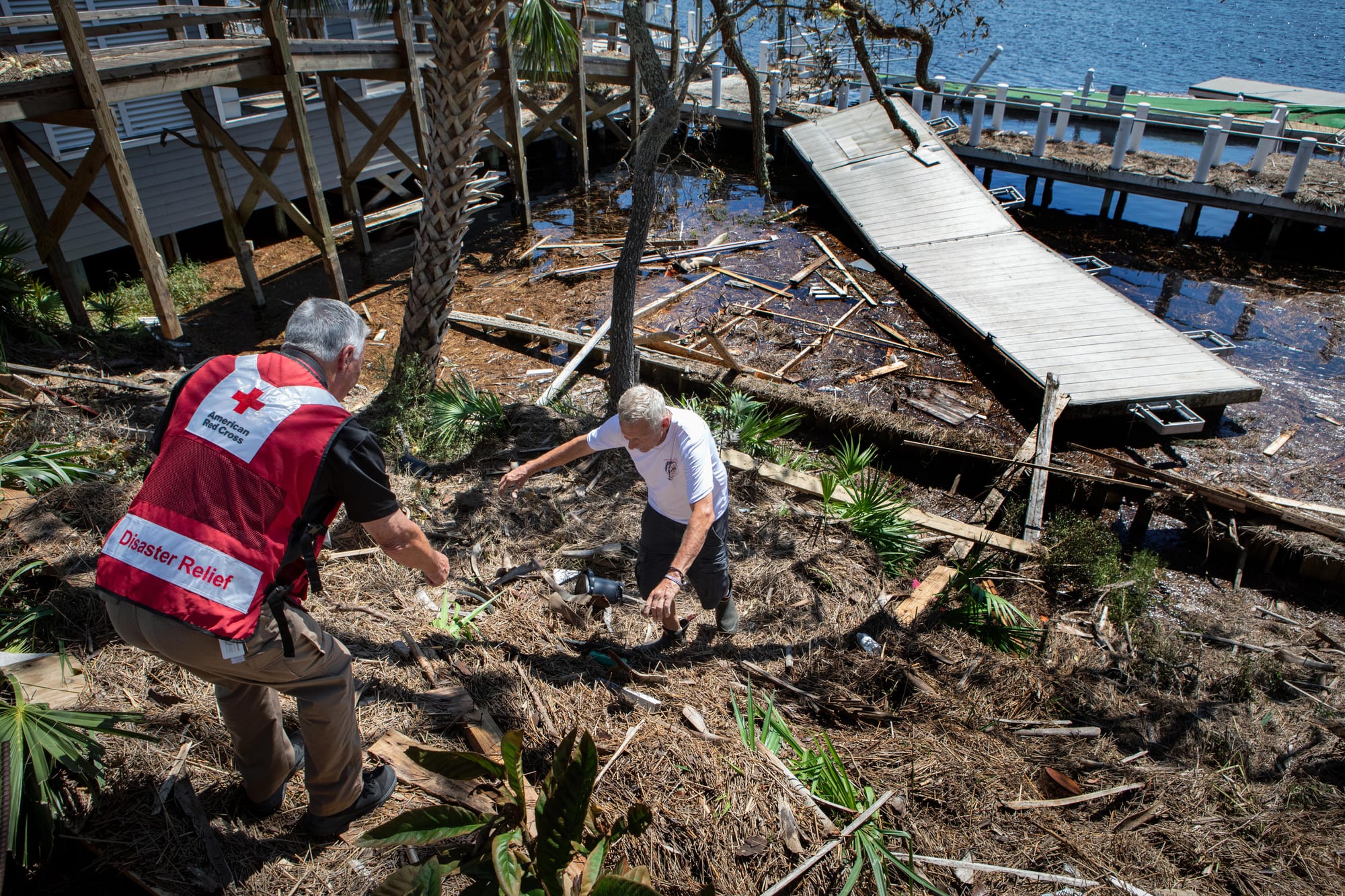 Red Cross volunteers, including those from the Lehigh Valley, are in Florida helping with Hurricane Helene relief efforts.