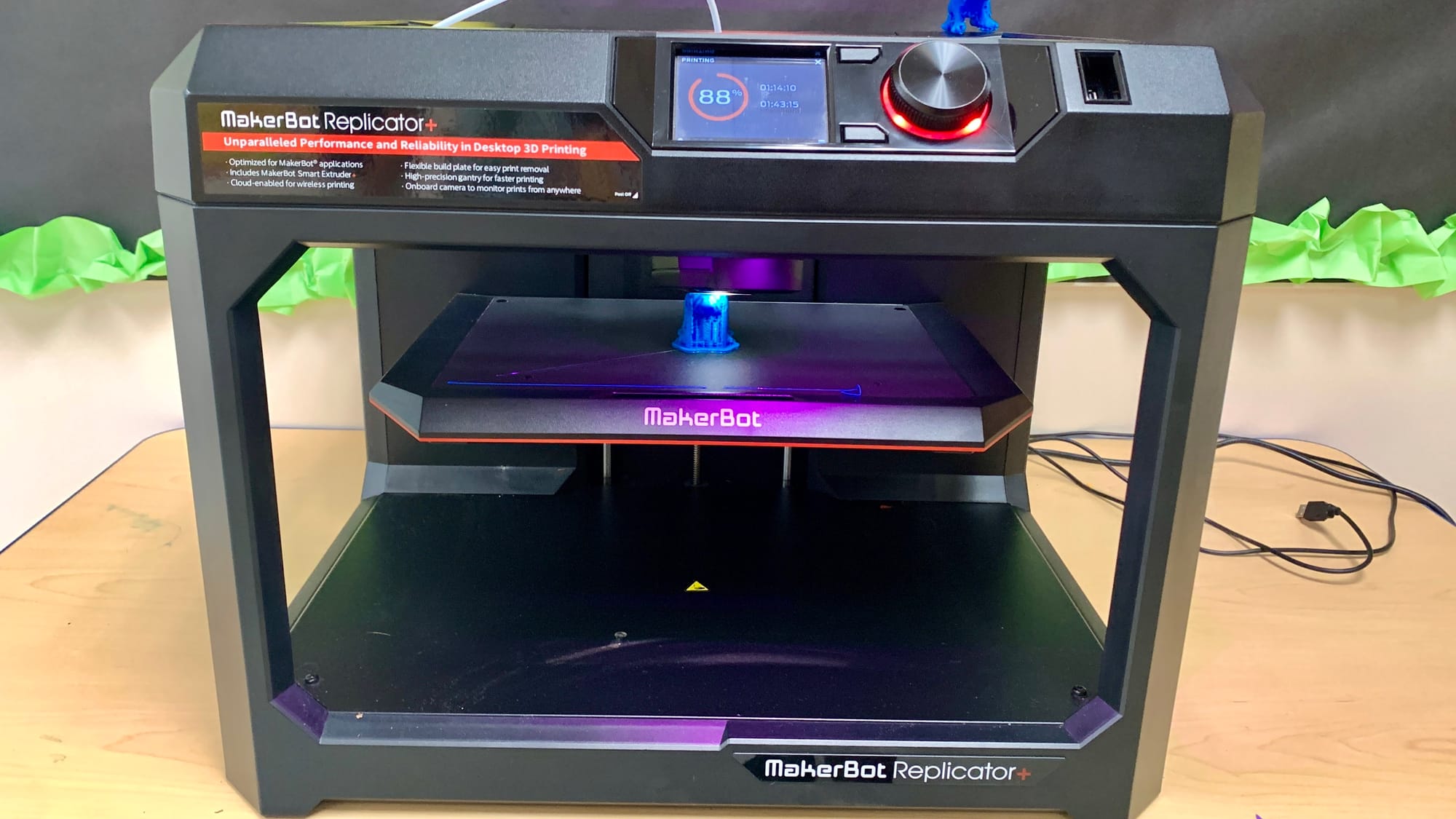 The 3D printer at the makerspace.