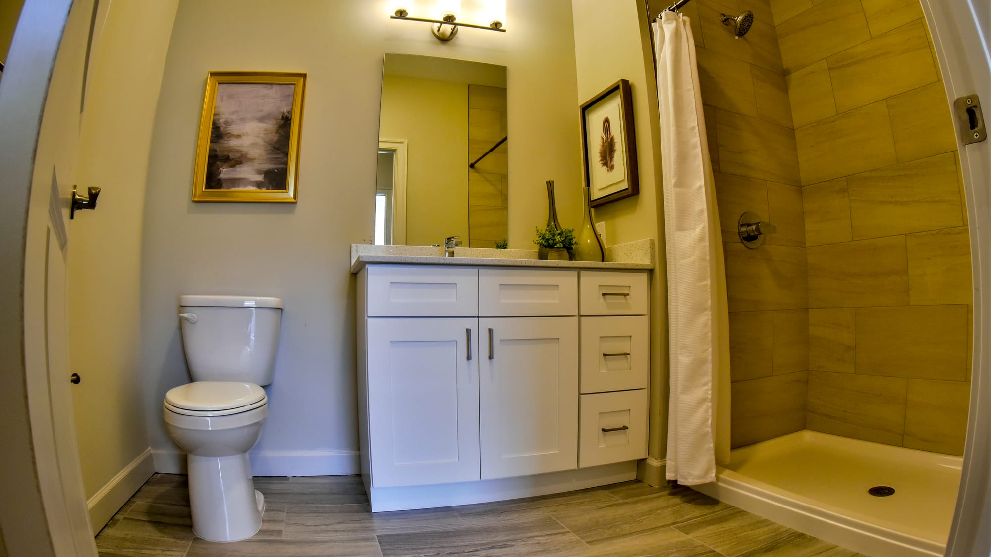 This is a bathroom in a two bedroom apartment at the Dream Boyd Theatre project on West Broad Street in Bethlehem on Tuesday,