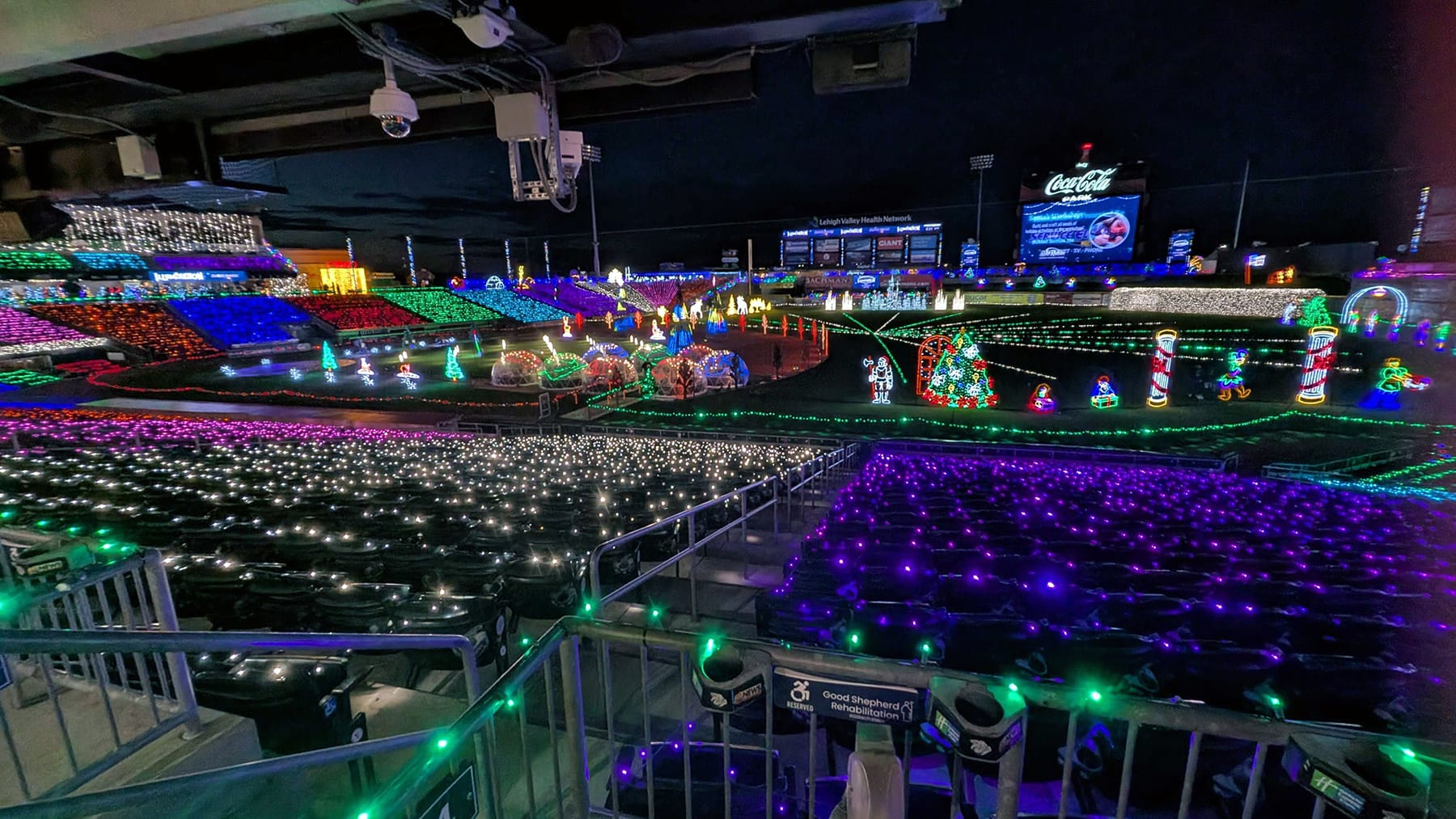 Illumination now includes 1.5 million lights in its second year at Coca-Cola Park.