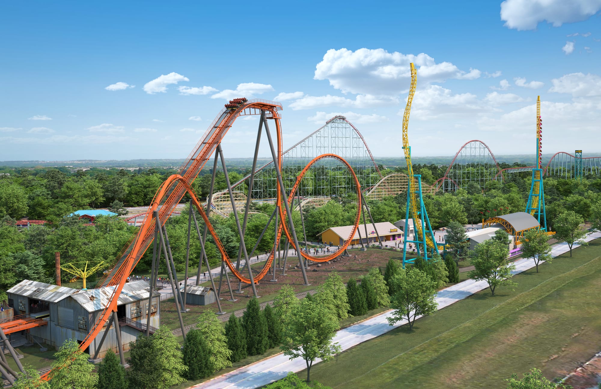 The Iron Menace roller coaster coming to Dorney Park in 2024.
