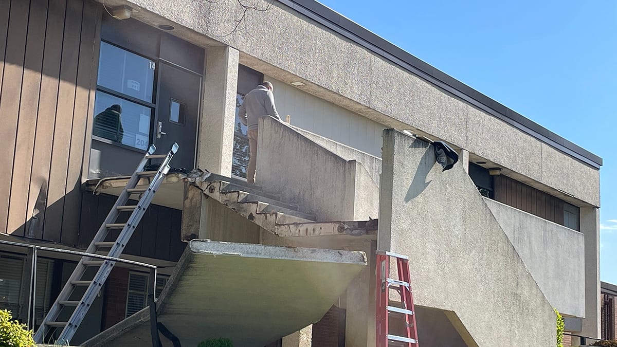 The school closed Monday so engineers could assess the safety of the building.