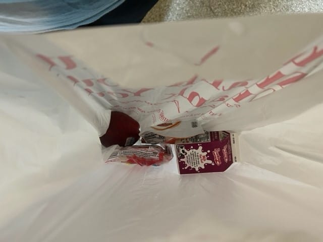 A look inside the lunch bag as Health educators from Weller Health Education offer free lunches to kids.