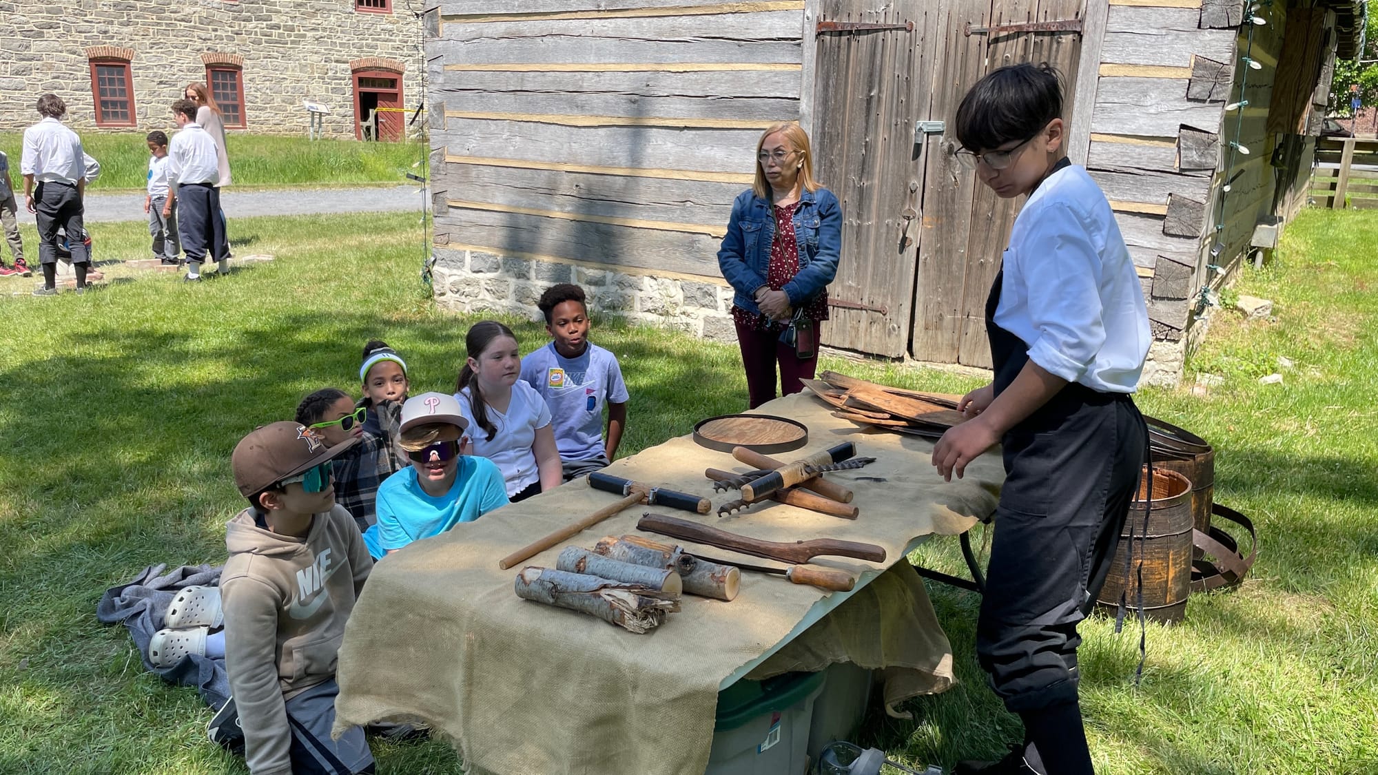 Students find out more on the brewing and coopering process.