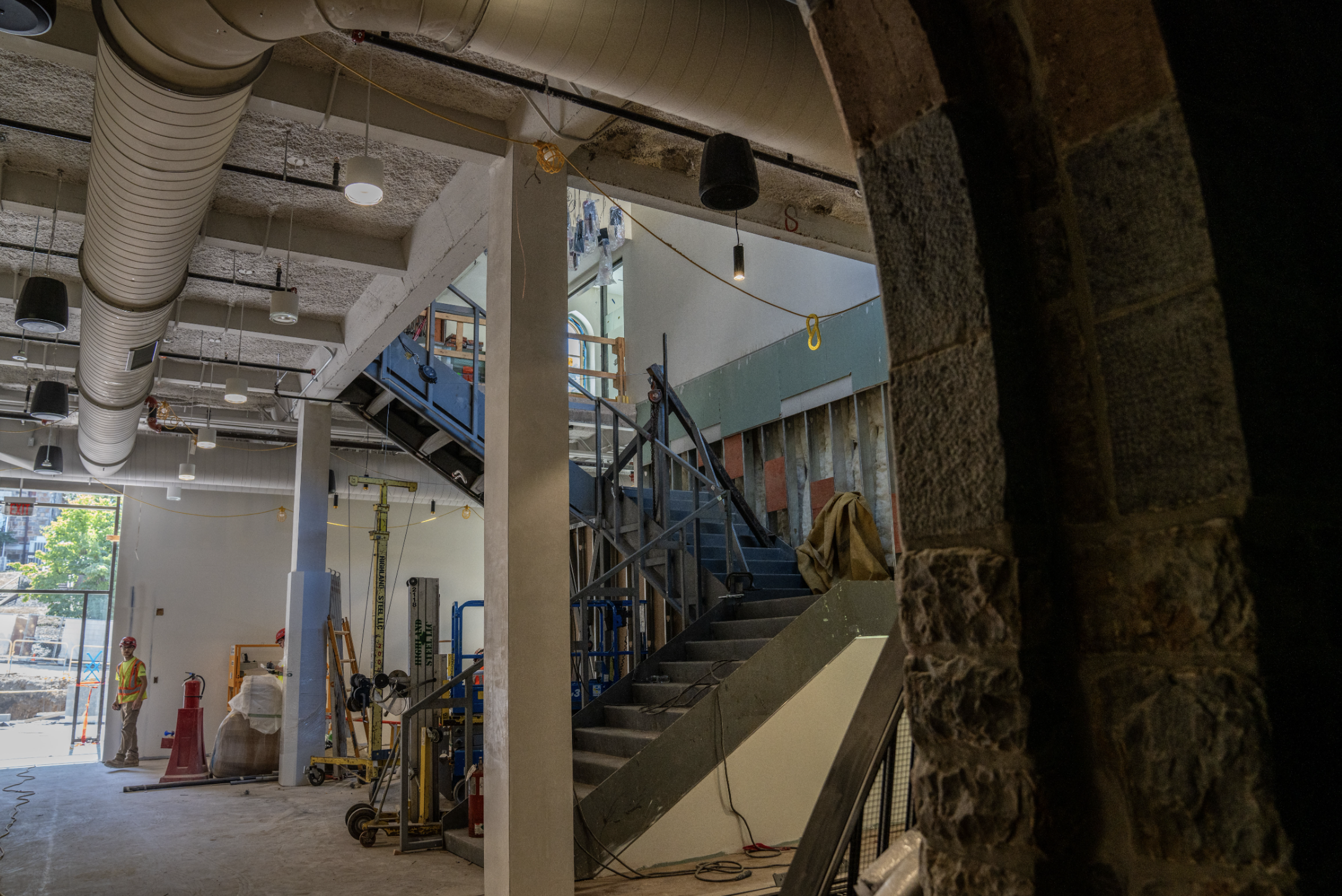 To complete a $70 million renovation project to Lehigh University's Packer Hall, the building has been under construction for
