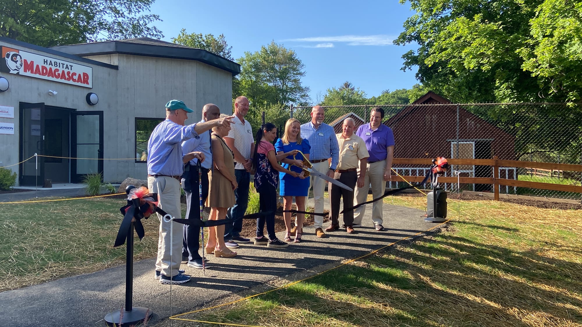 Officials gathered at Lehigh Valley Zoo, 5150 Game Preserve Road in Schnecksville, Thursday for a ribbon cutting at the zoo's
