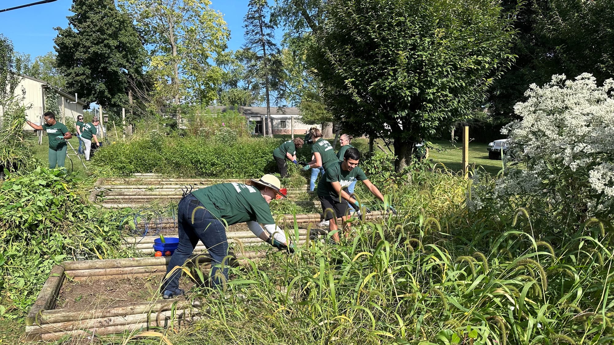 According to Crayola officials, volunteers from the company have put in around 11,000 of service in total.