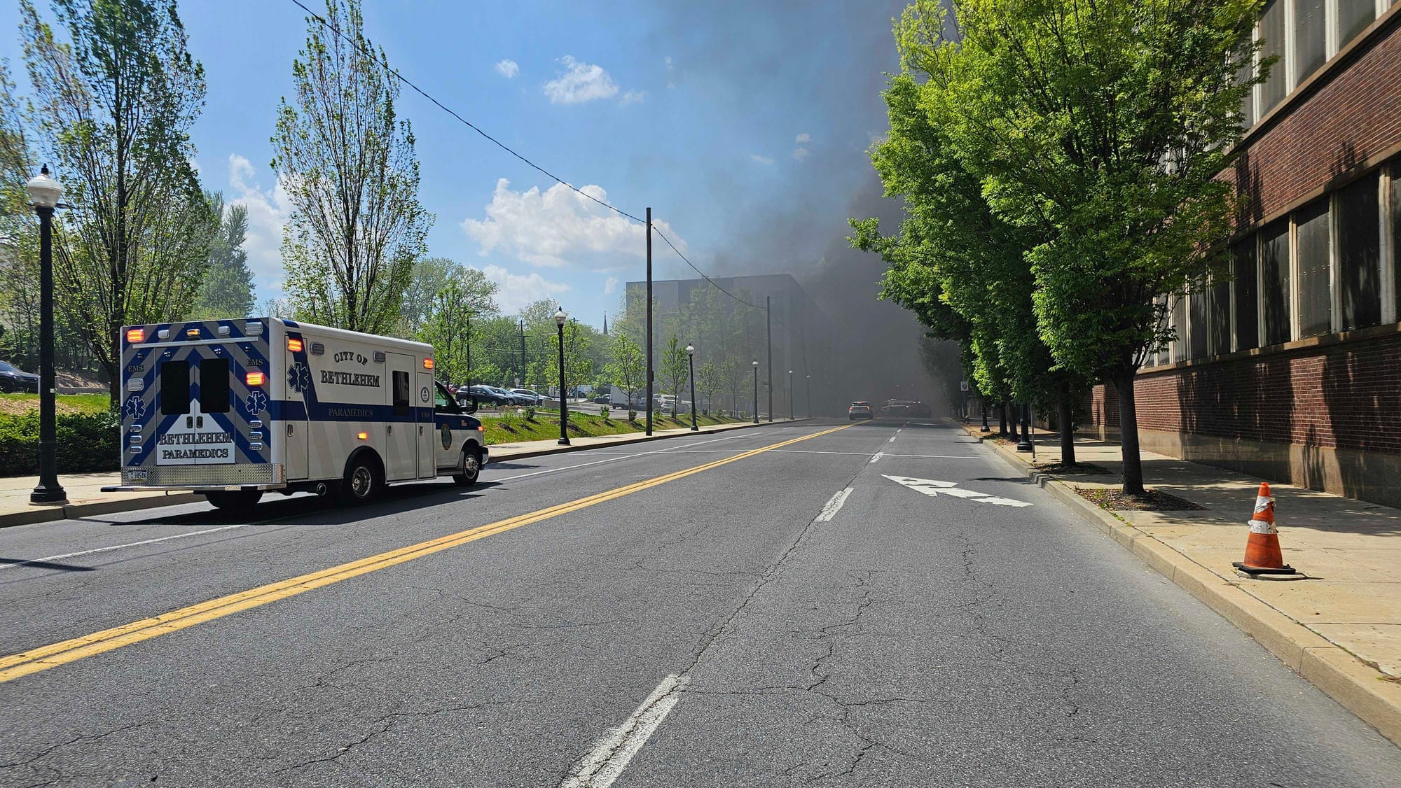 A fire broke out at Five10 Flats in Bethlehem Friday afternoon. Crews from around the region came to Bethlehem to assist in b