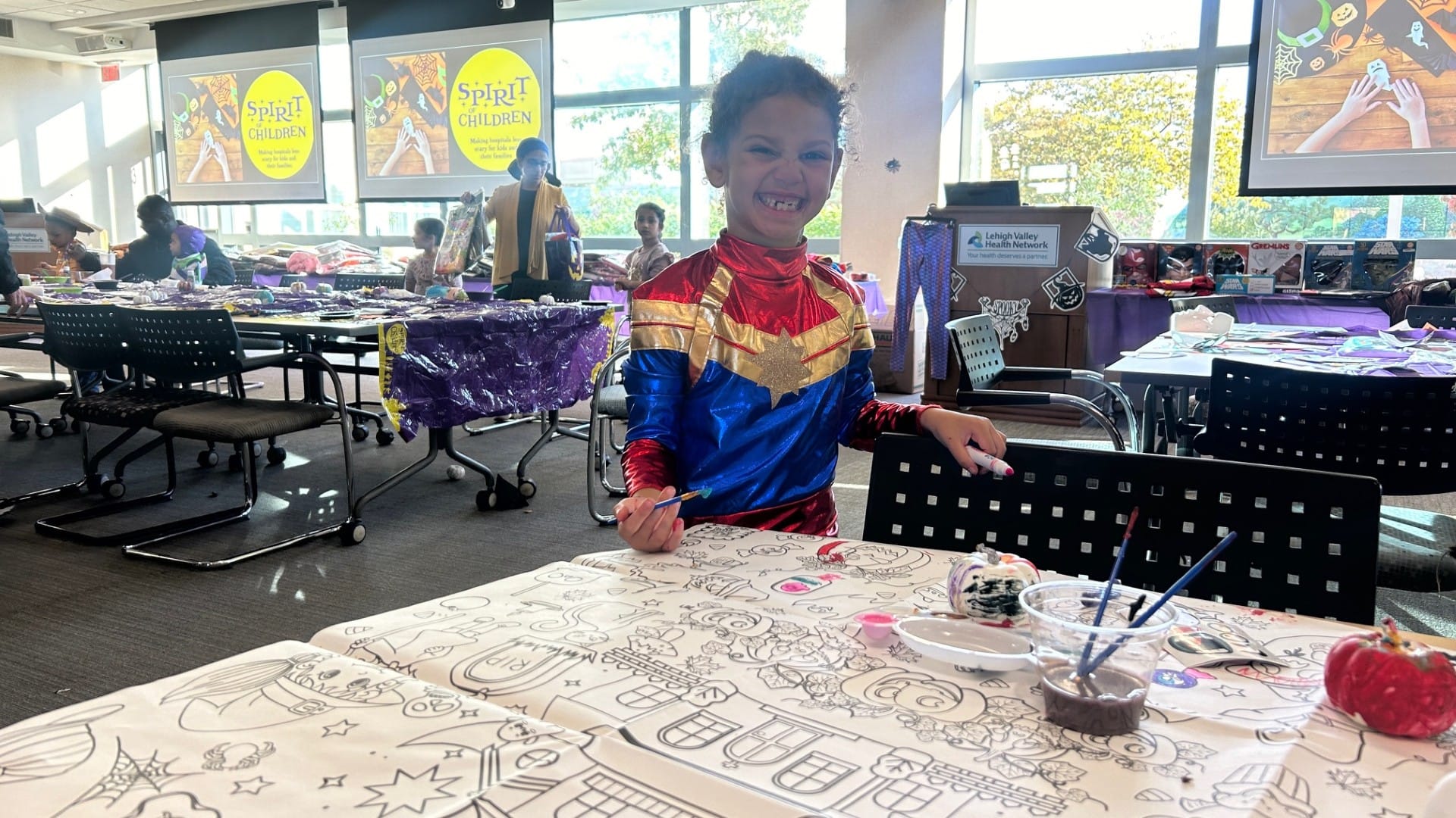 Lehigh Valley Health Network teamed up with Spirit Halloween for their annual Halloween party. More than 200 children came to