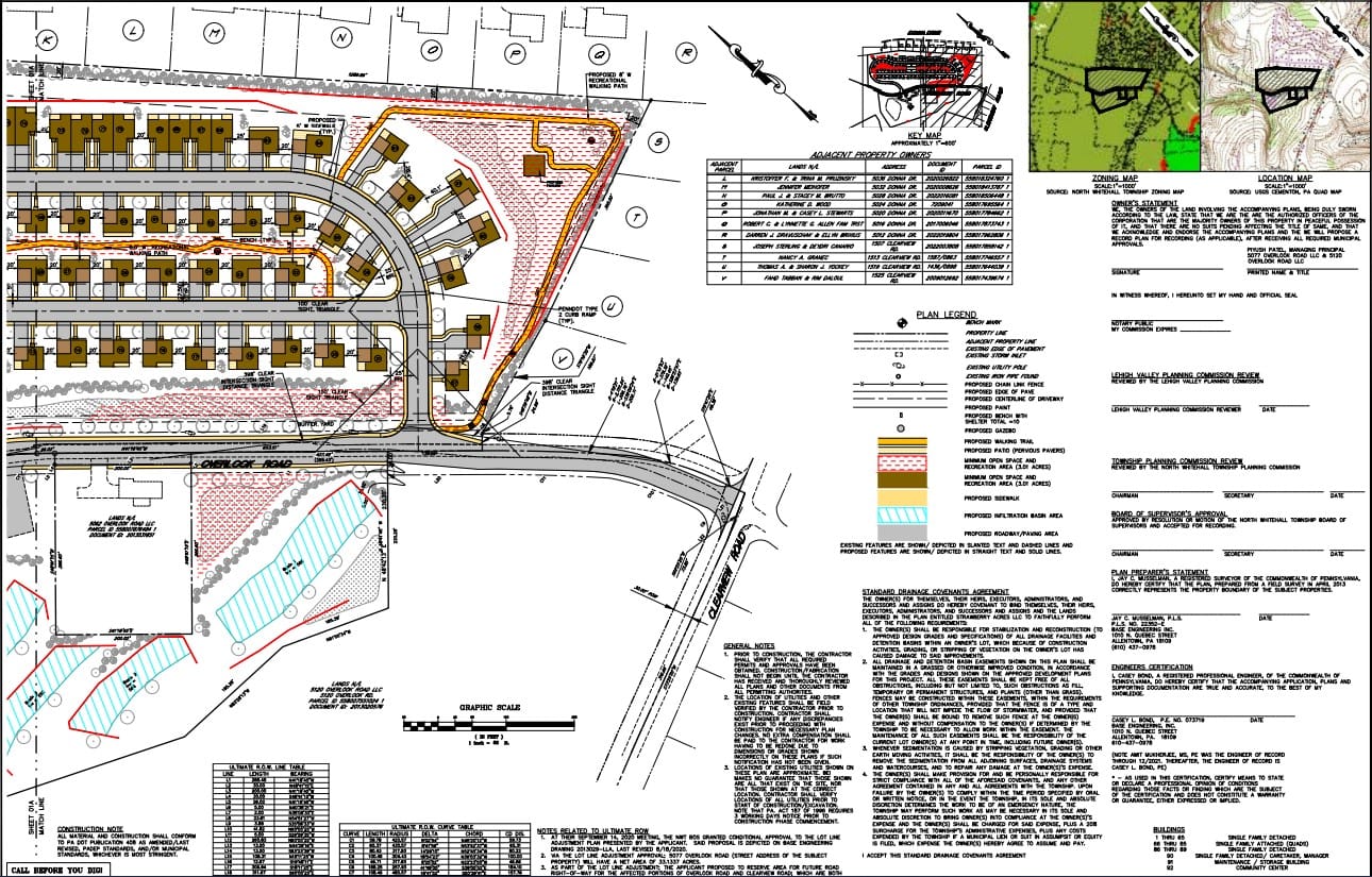 The second part plan for the proposed Strawberry Acres 55-plus residential development.