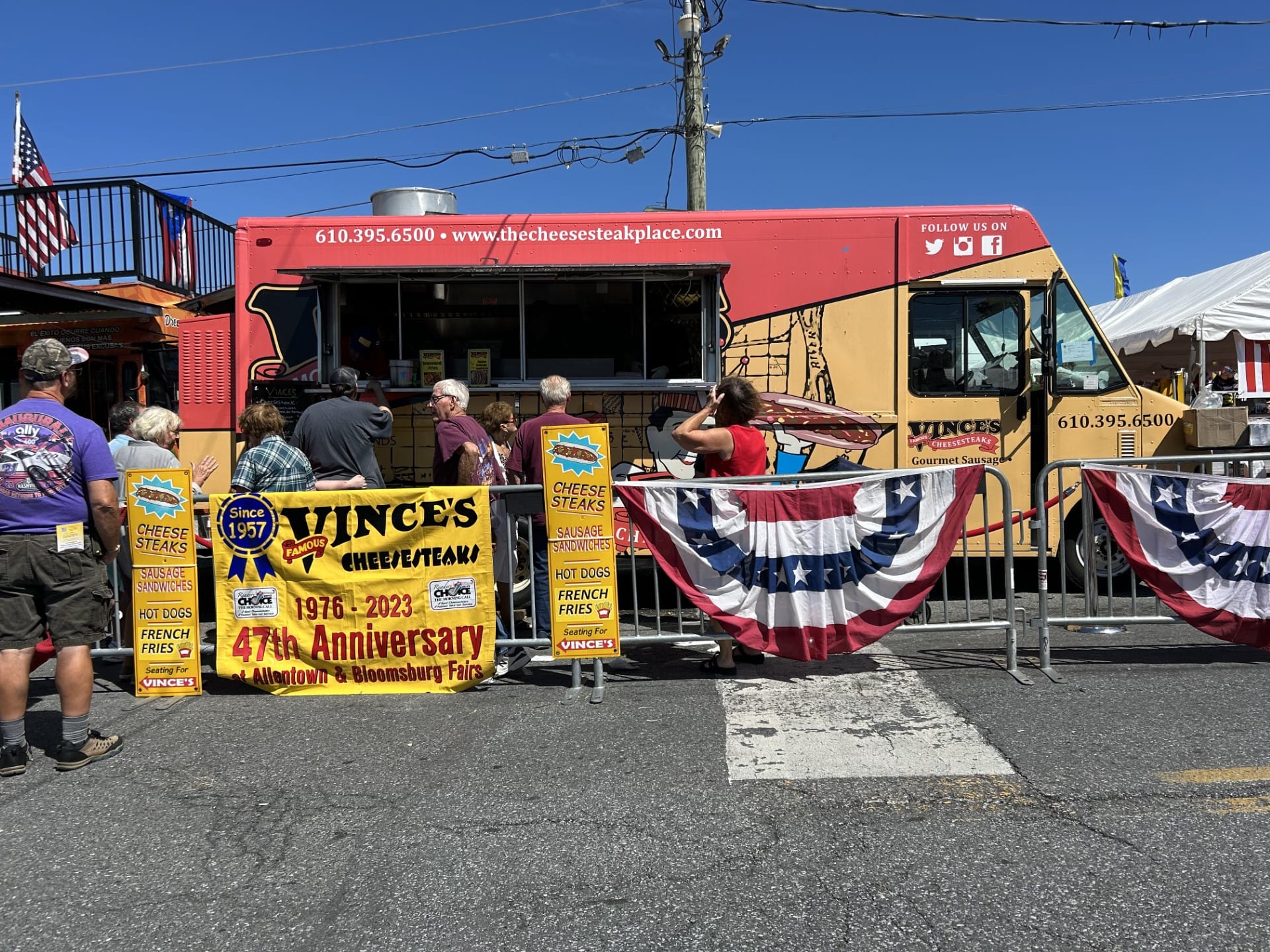 Vince's Cheesesteaks at the Allentown fair.