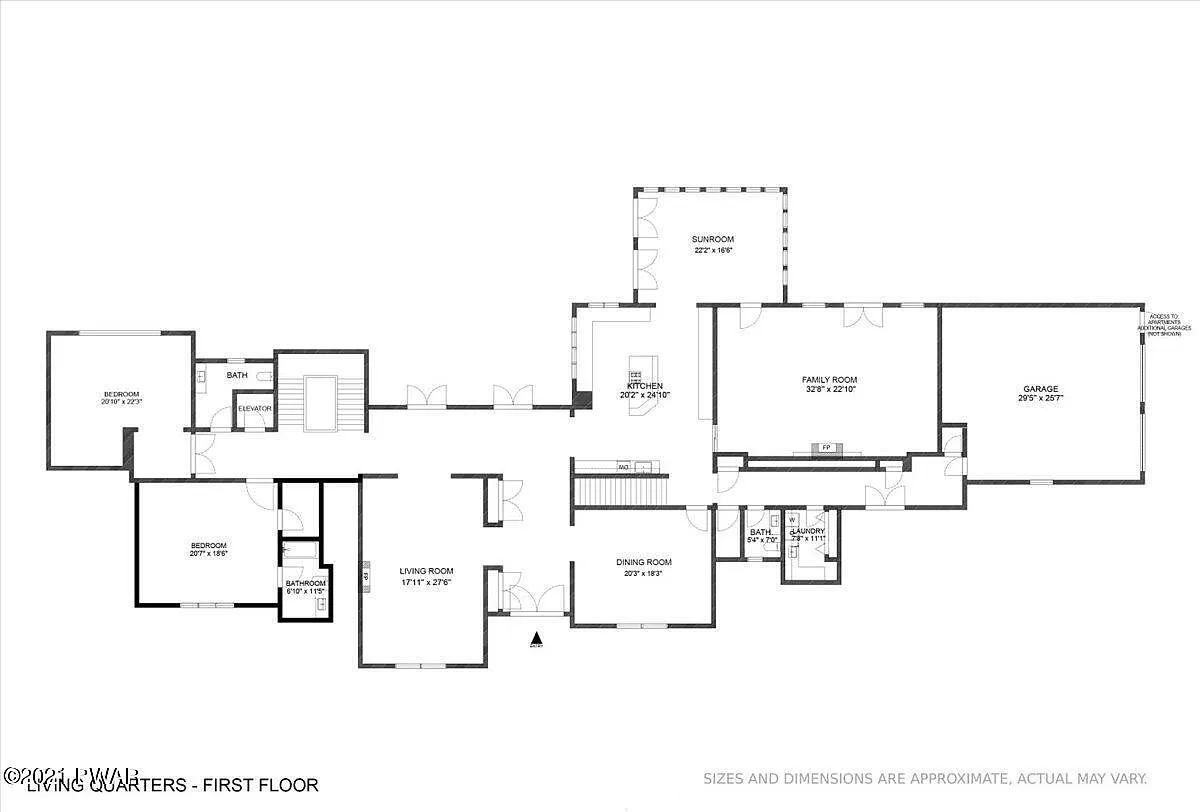 Blueprints of 3015 Barrington Lane from its now-inactive Zillow listing.