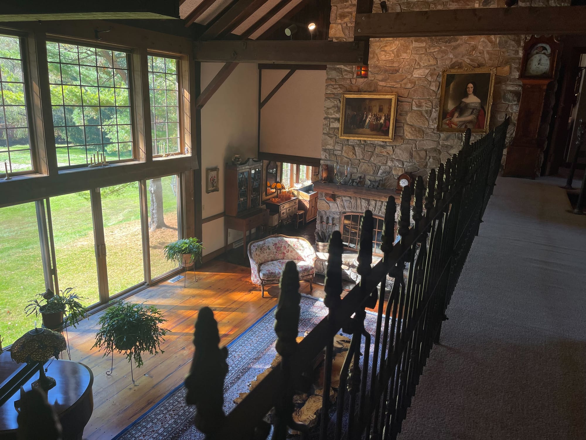 A view from the second floor