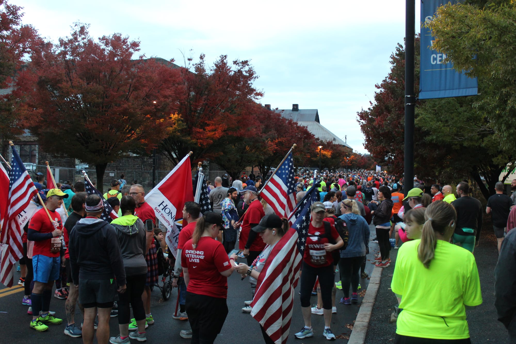 Runners at the Bethlehem Running Festival's first day.