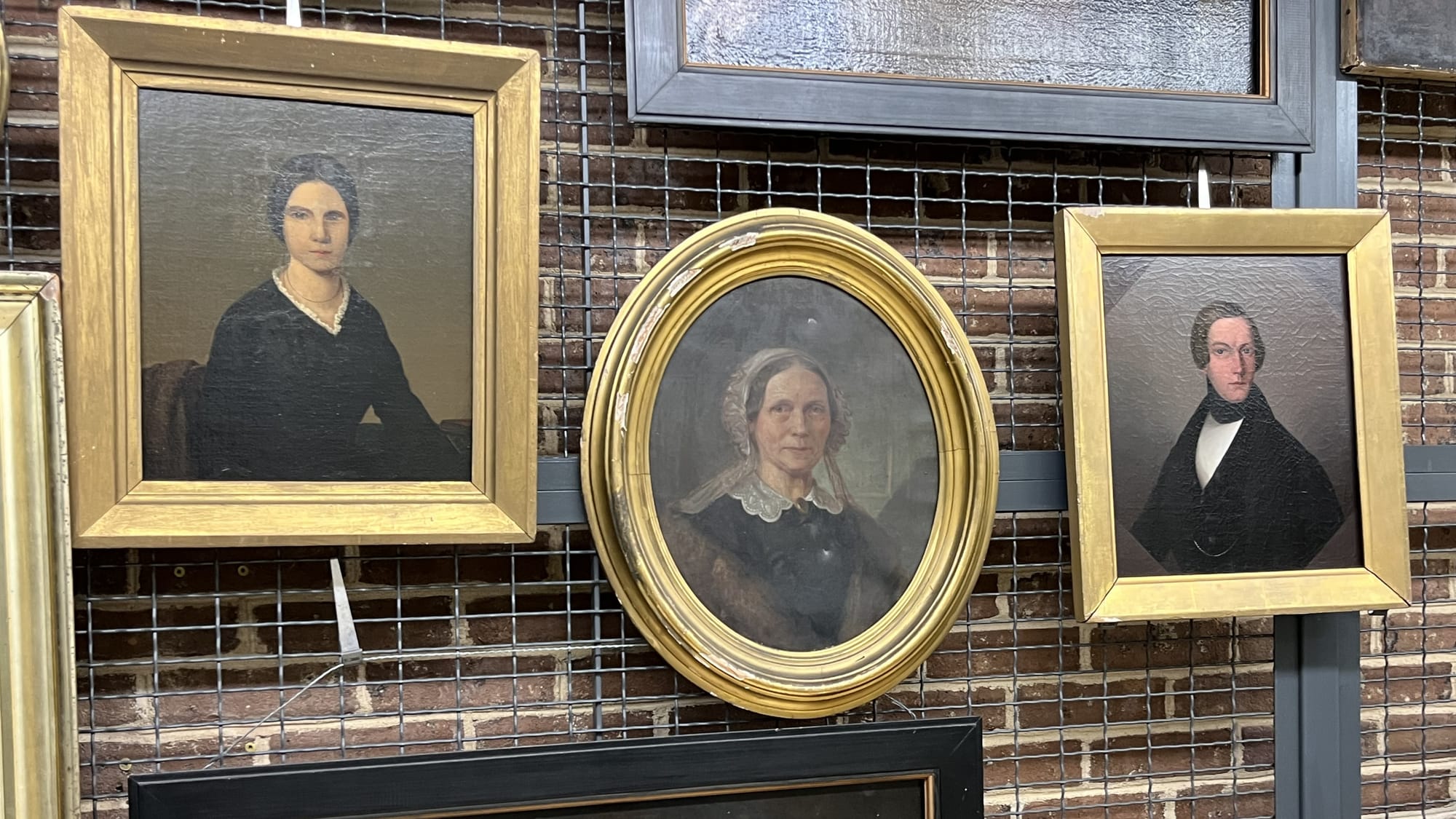 Portraits line the walls in the vault at the Moravian Archive in Bethlehem which has been safekeeping the history of the orga