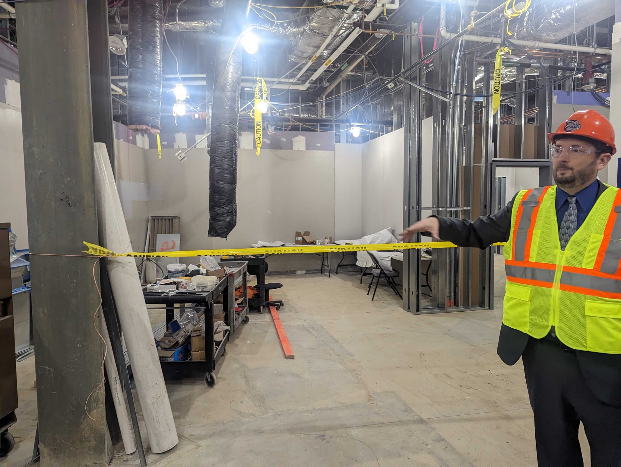 A tour of the expansion of Coca-Cola Park was led by IronPigs GM Kurt Landes on Friday, Dec. 16. The expansion will include l