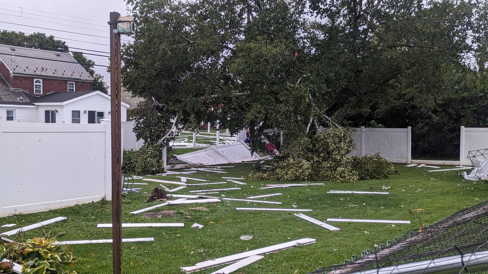 A house at Fairmont and Wall Street bordering Club Ave.