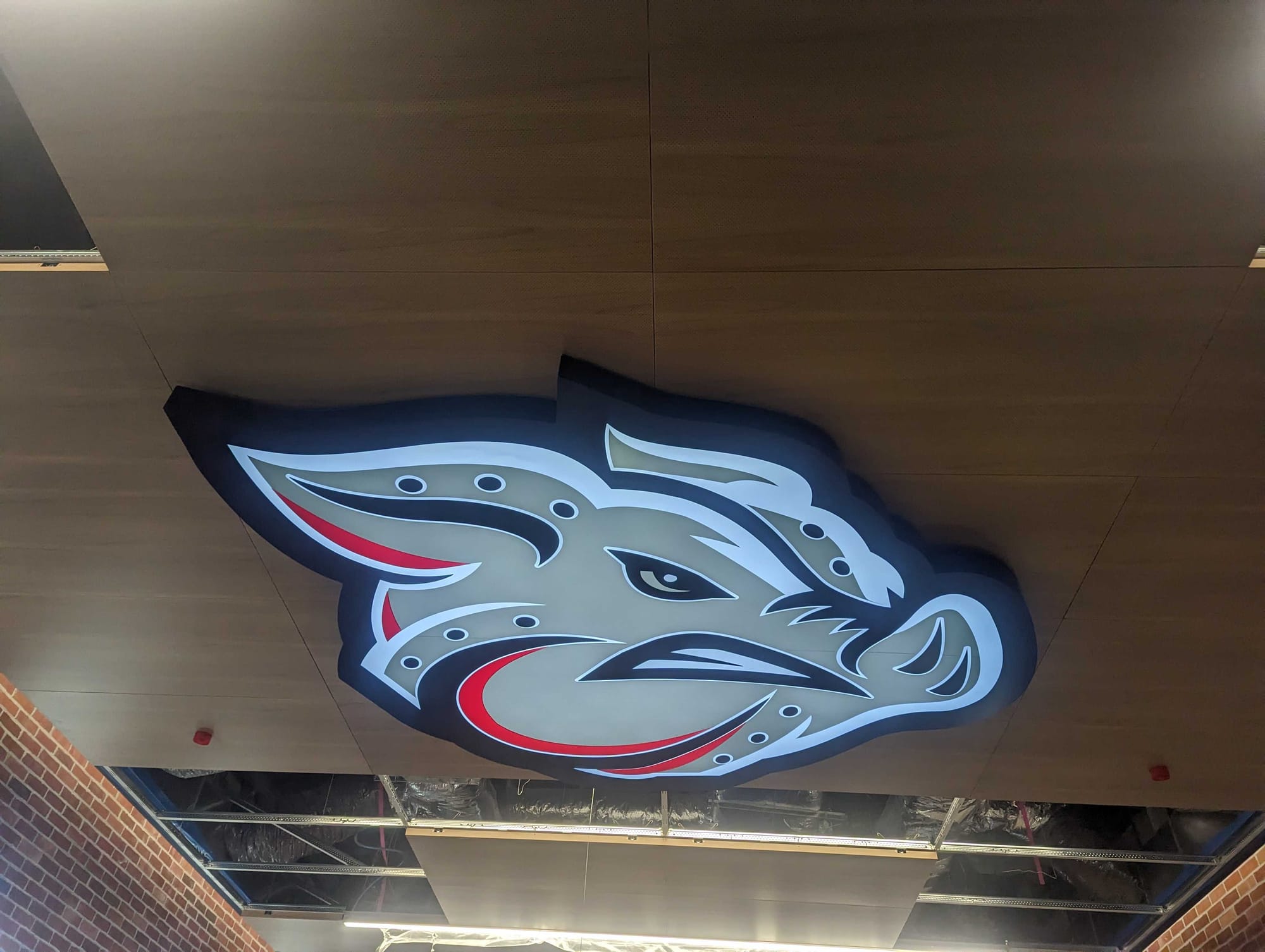 New IronPigs locker room at Coca-Cola Park.