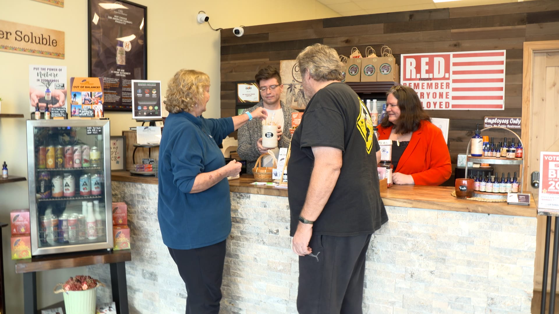 John and Donna Wells shop at CBD American Shaman in Fogelsville.