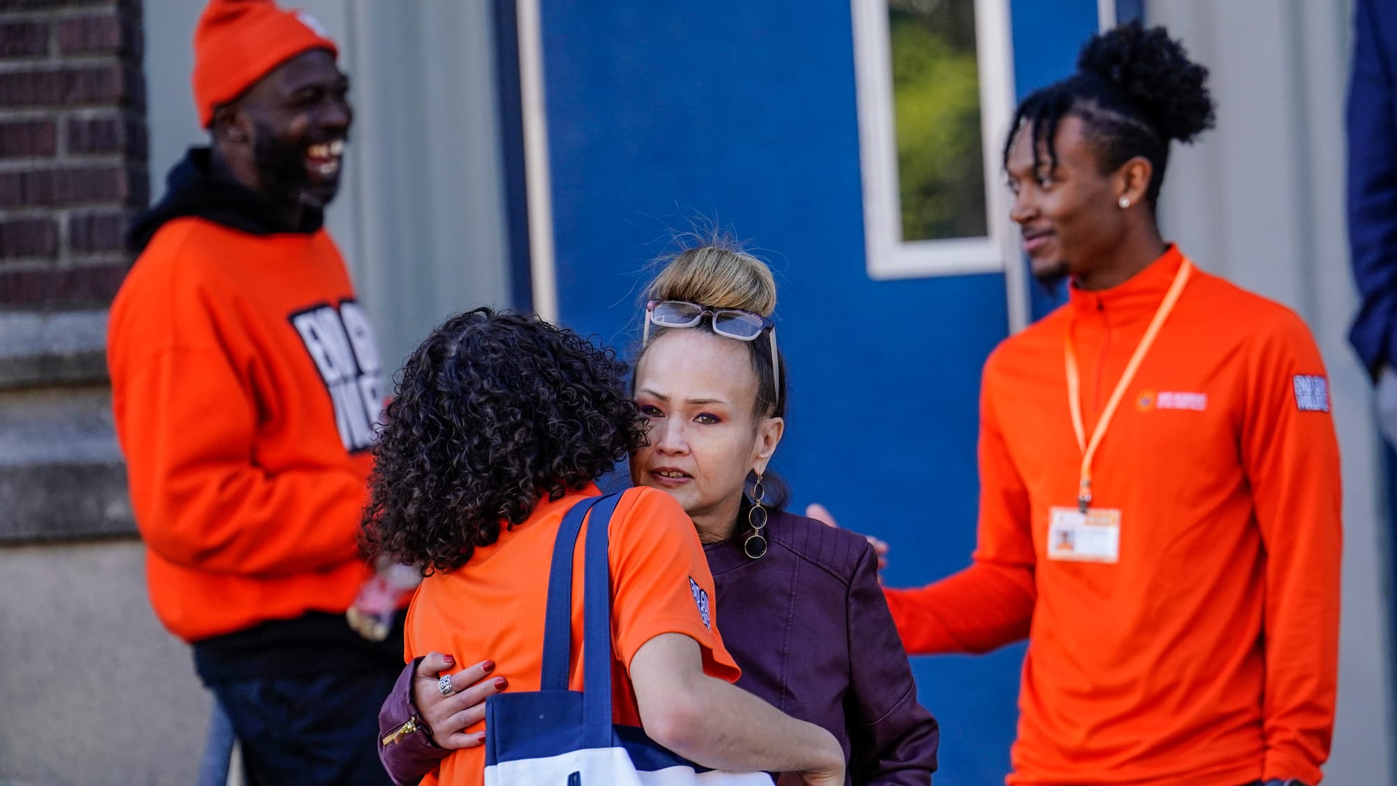 Members of Promise Neighborhoods of the Lehigh Valley gather at Raub Middle School in Allentown, Pa. on Thursday, October 17,