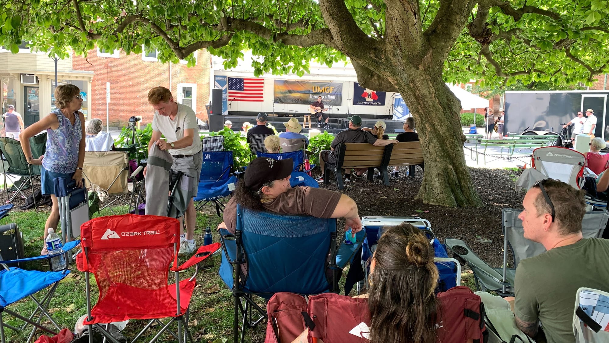 A crowd watches the show on the main stage of Martin on Main.