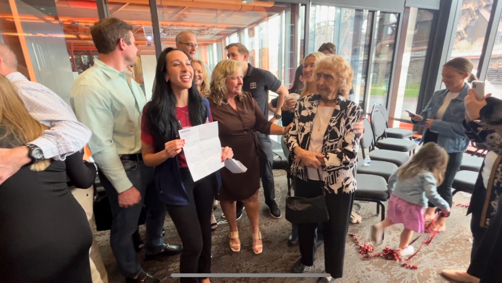 Medical student Kate Arner finds out she is headed to St. Luke's for her residency on Match Day.