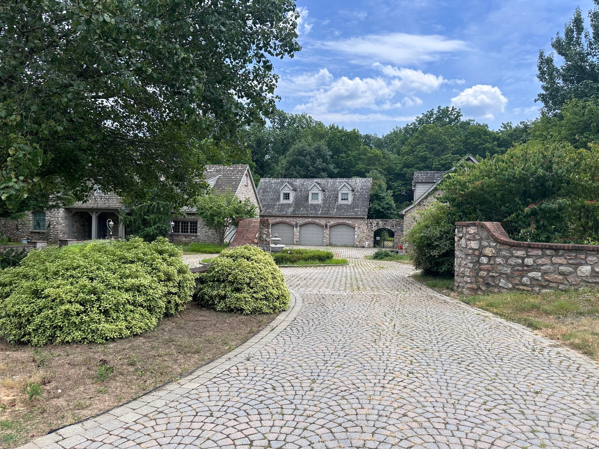 The remnants of 3015 Barrington Lane in Allentown. It was previously referred to as "Ravenwood Manor" before being purchased 