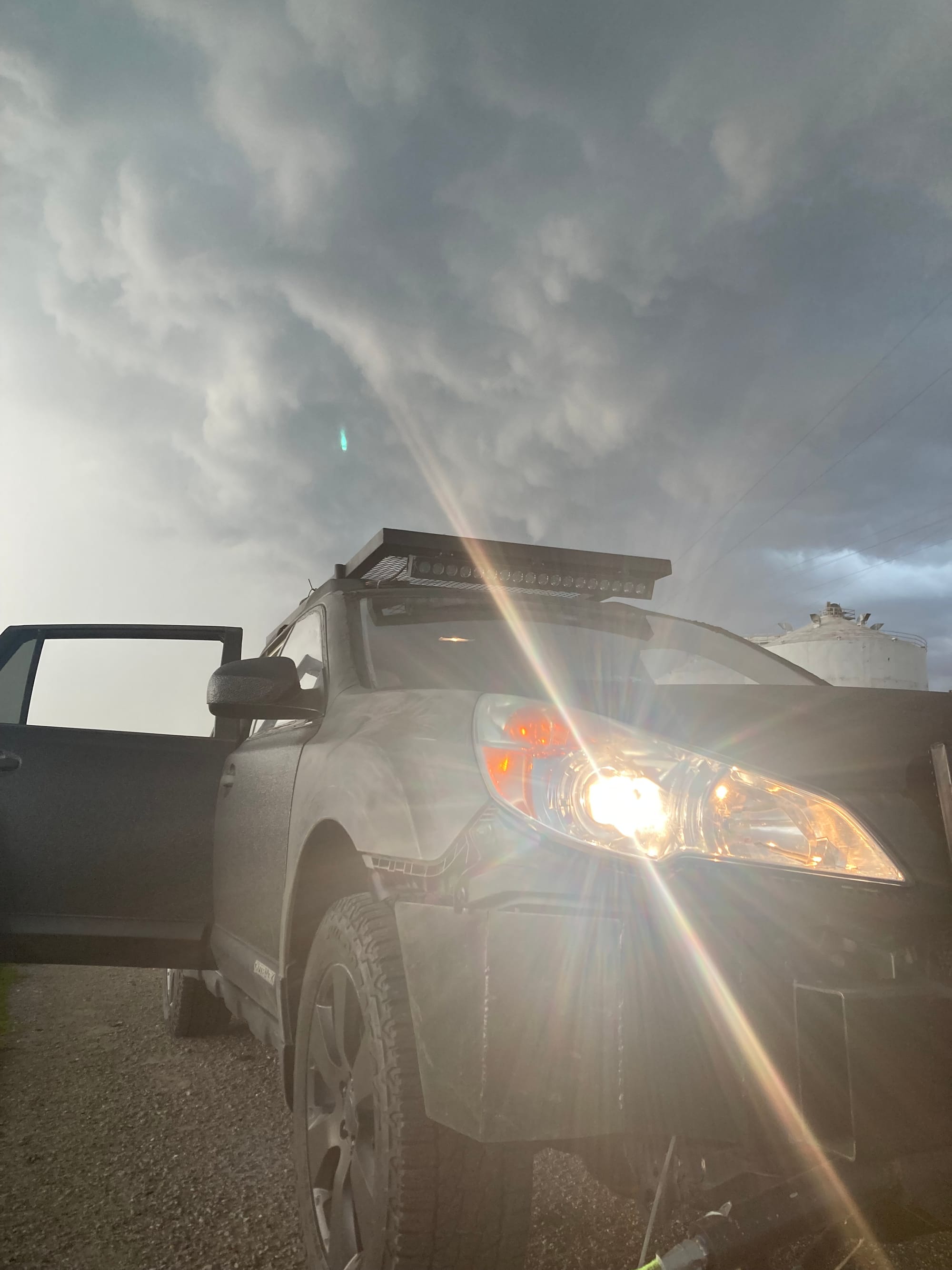 A storm chasing vehicle.