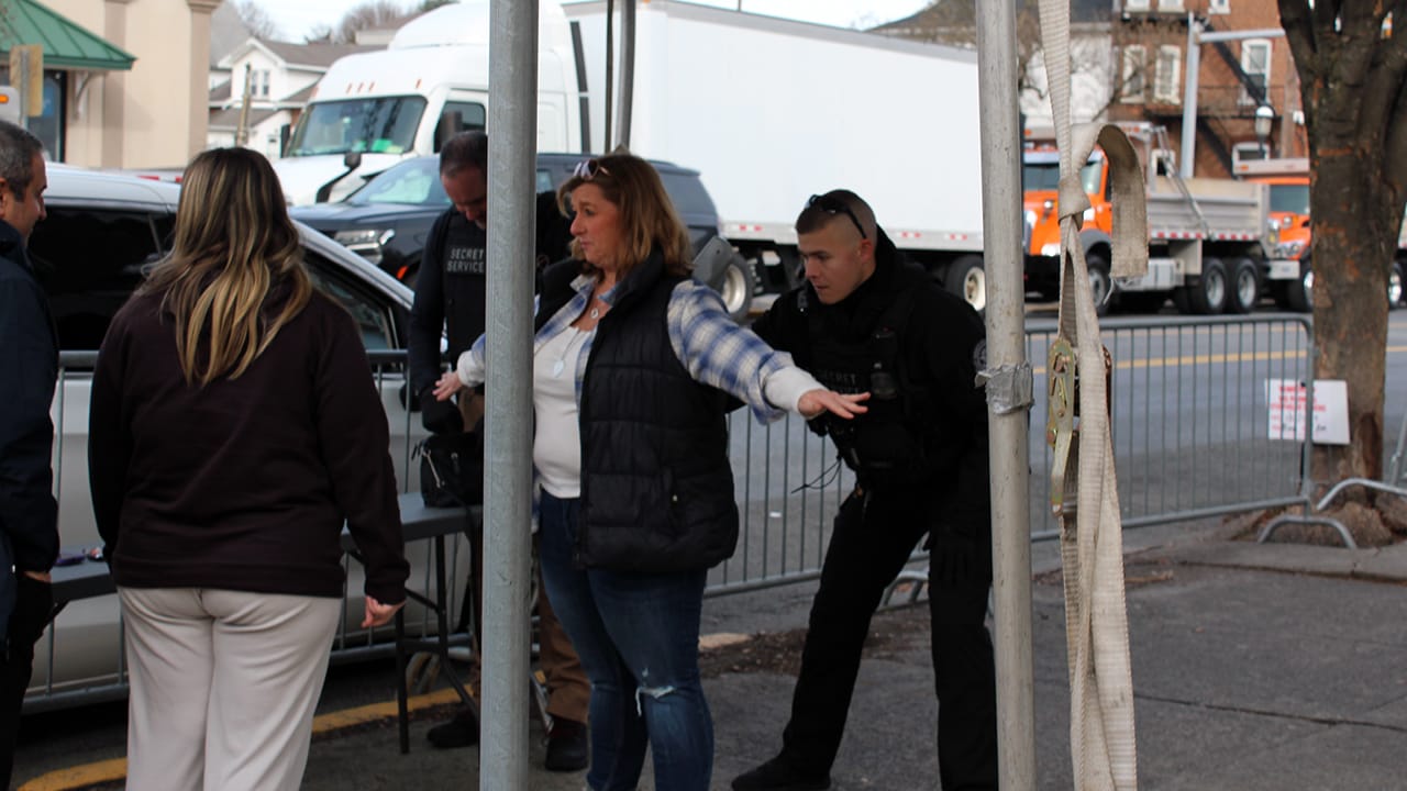 President Joe Biden was expected to tour locally owned small businesses in Emmaus on Friday. There was a heavy security prese