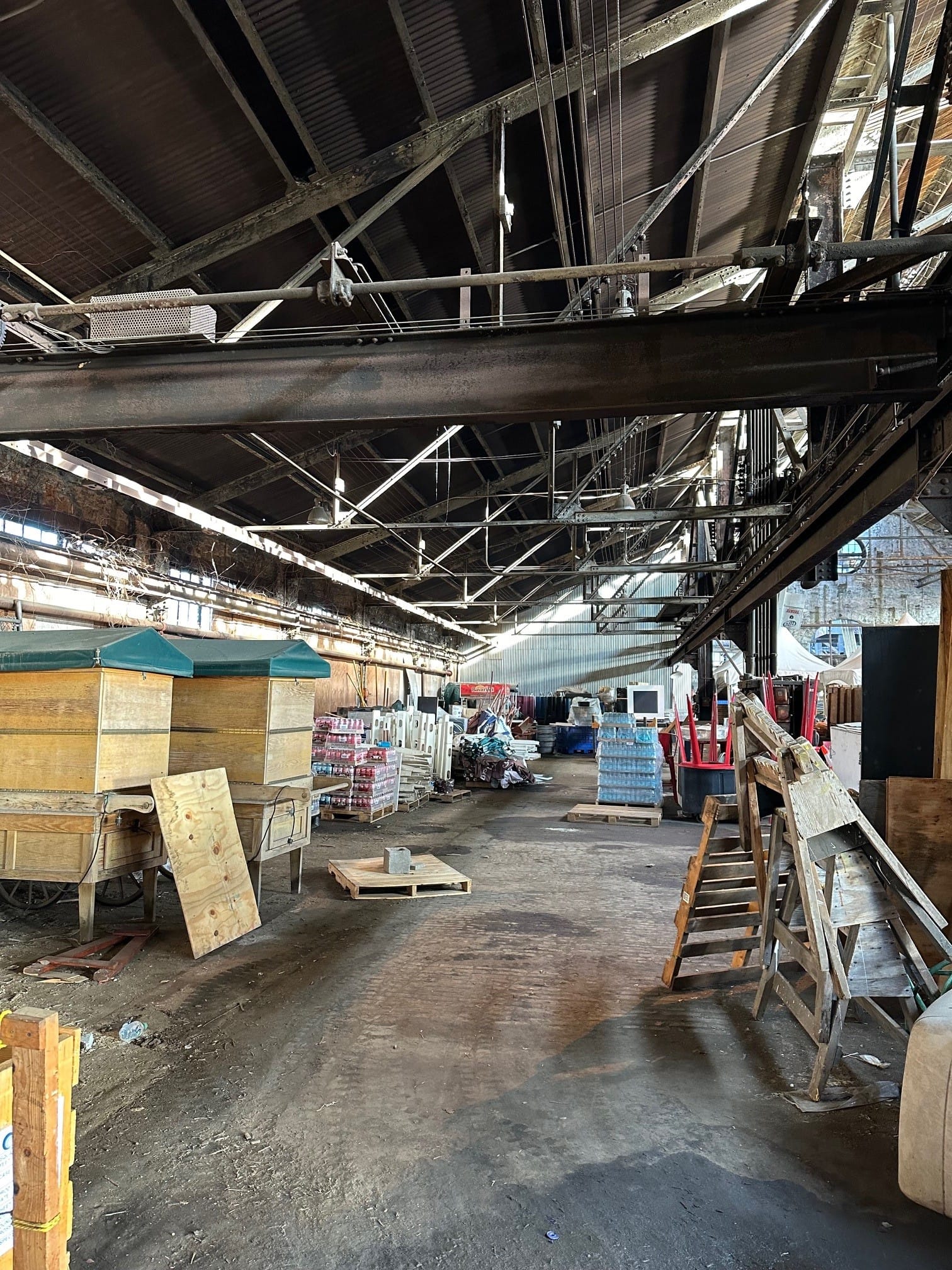 Inside the former Bethlehem Steel Turn and Grind shop building at SteelStacks. ArtsQuest plans to turn the building into an e