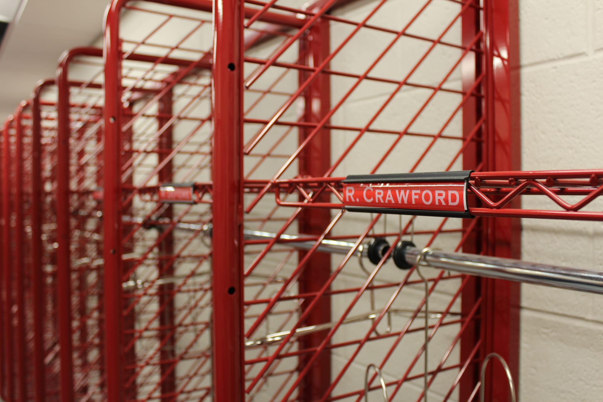 New uniform racks for Emmaus firefighters at central station