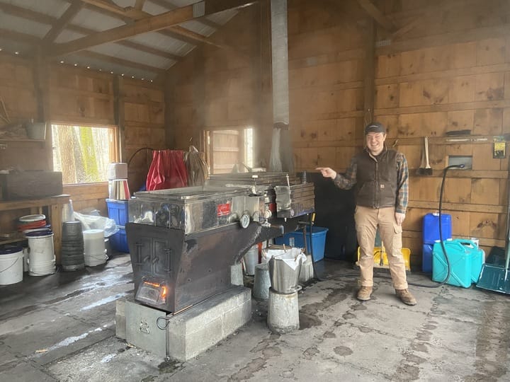 Educators guided visitors through the history of maple syrup production at the Monroe County Conservation District’s Singing 