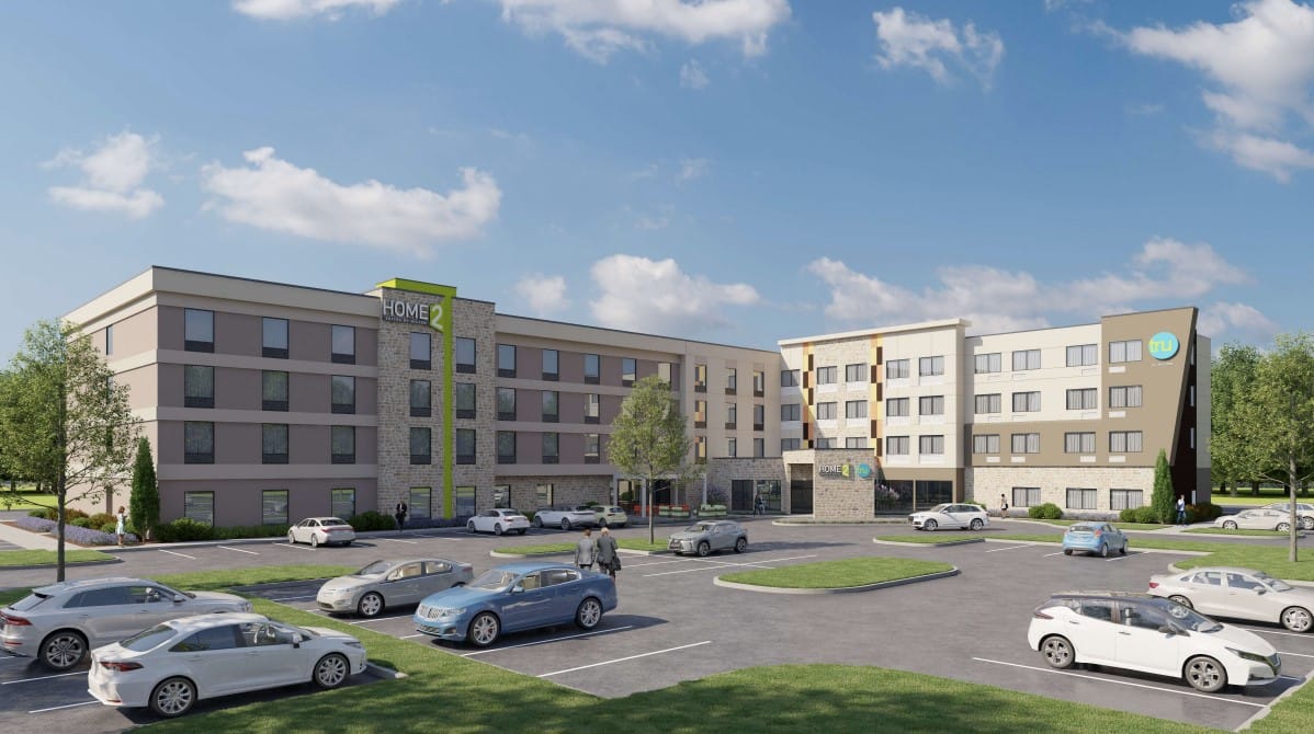 Renderings for the North Krocks Road Mixed Use Development Project Concept