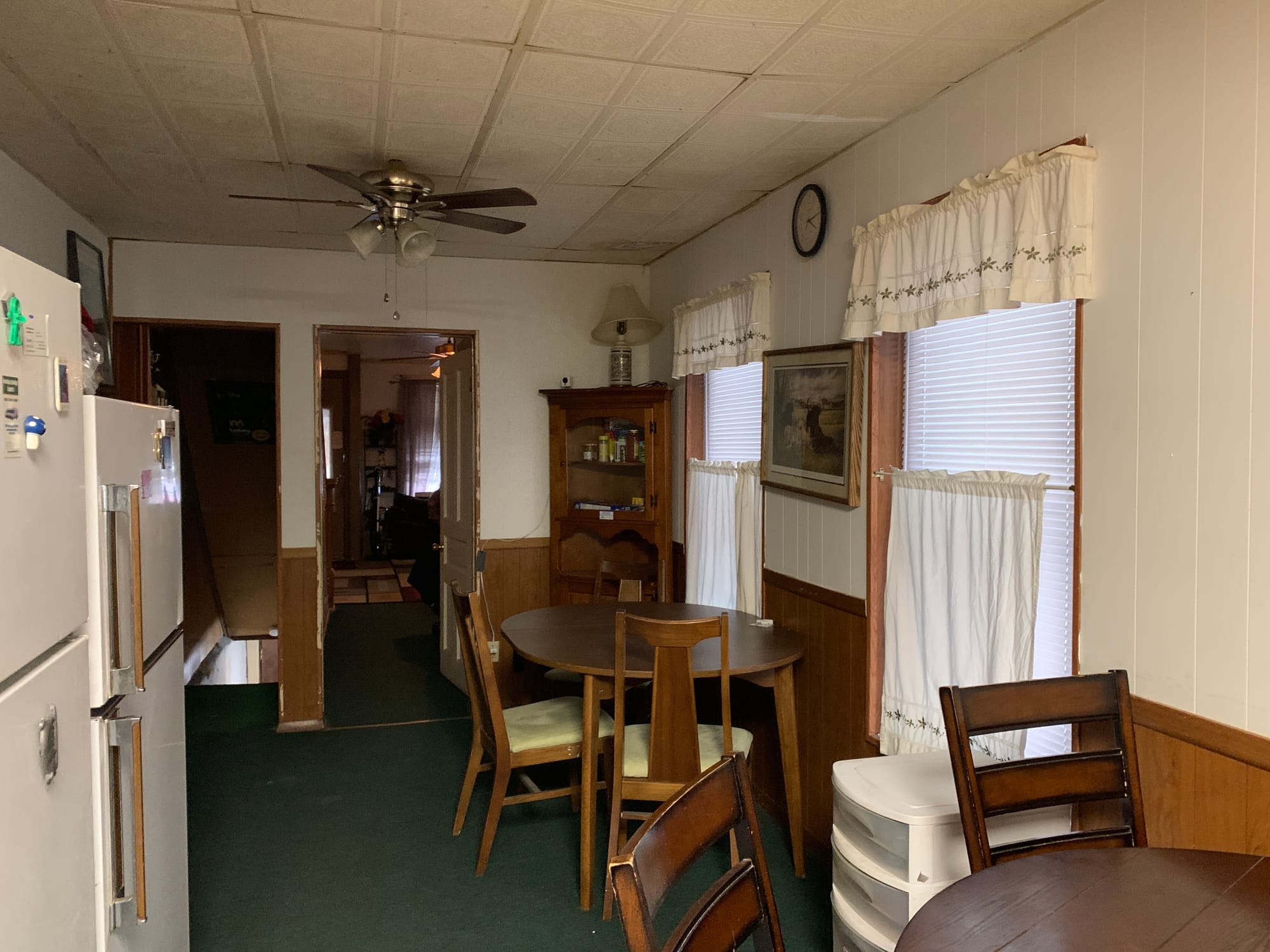 The kitchen at the recovery house.