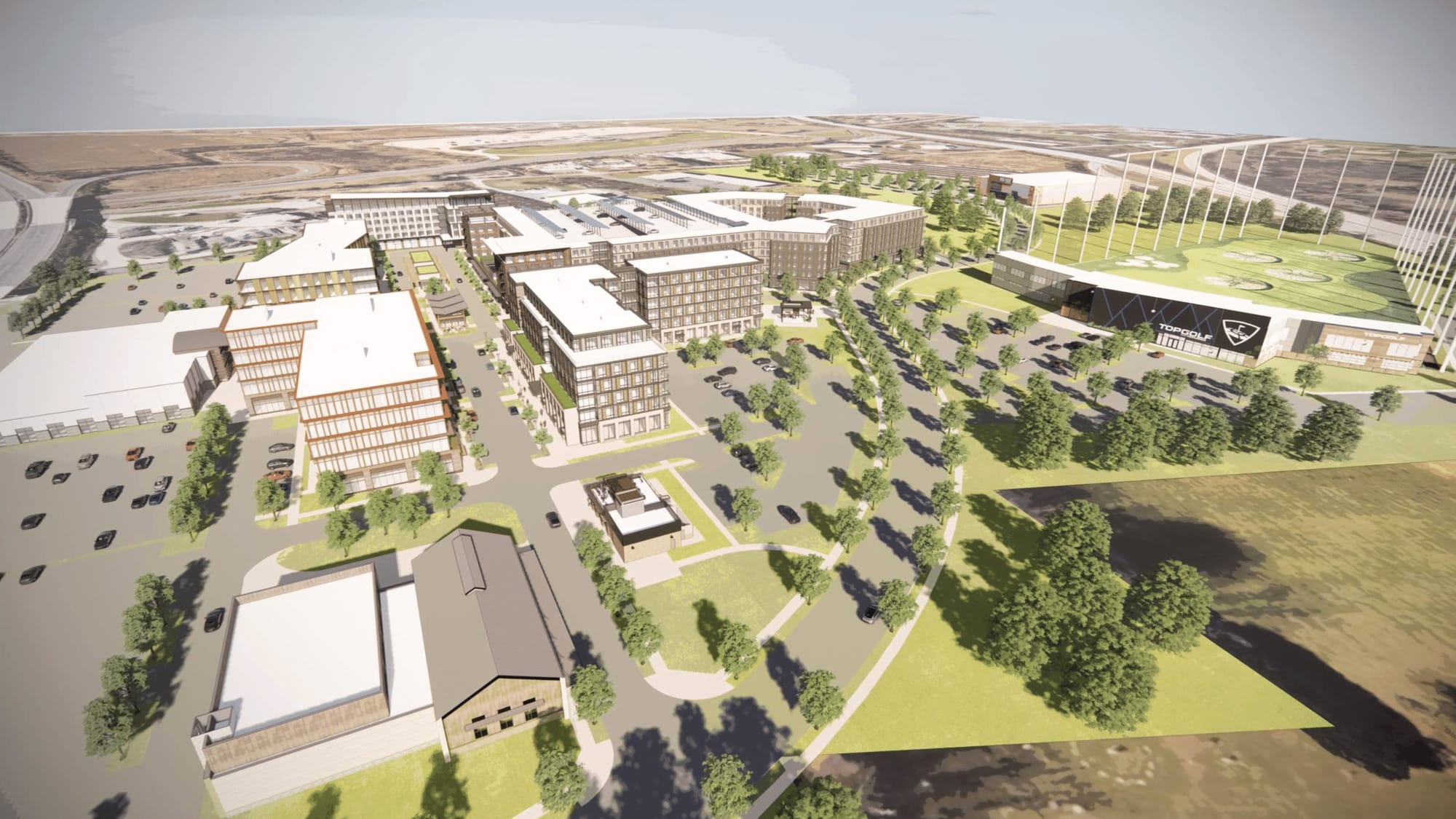A rendering of the Lehigh Valley Town Center project was shown to the Lower Macungie Township Planning Commission on June 13.