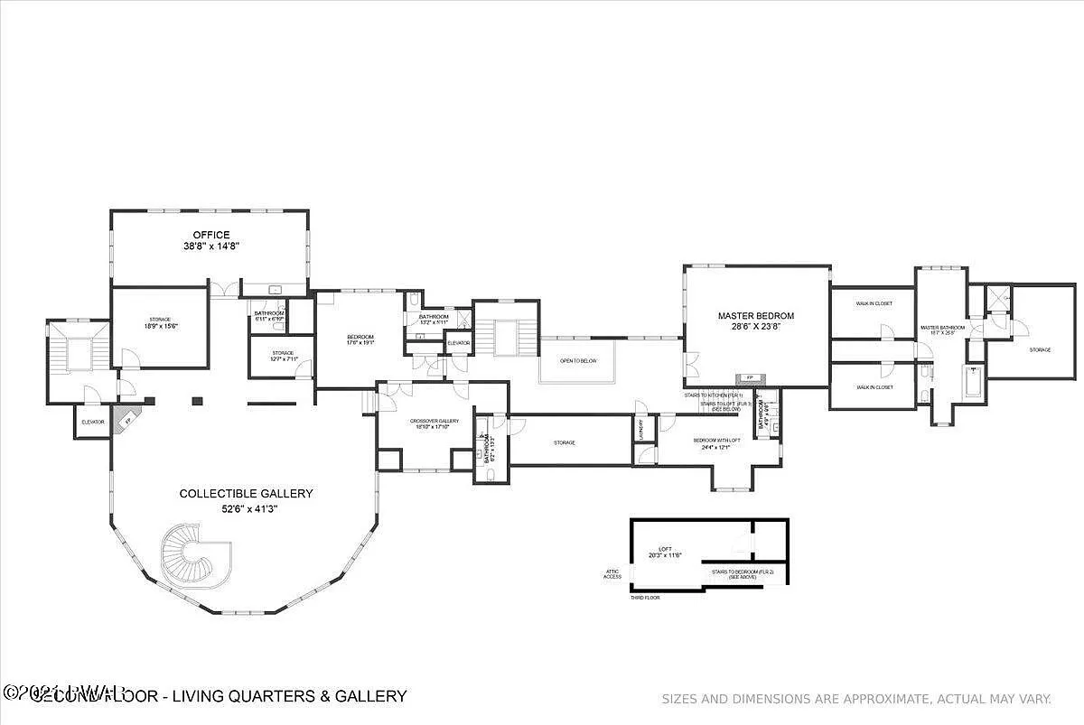 Blueprints of 3015 Barrington Lane from its now-inactive Zillow listing.