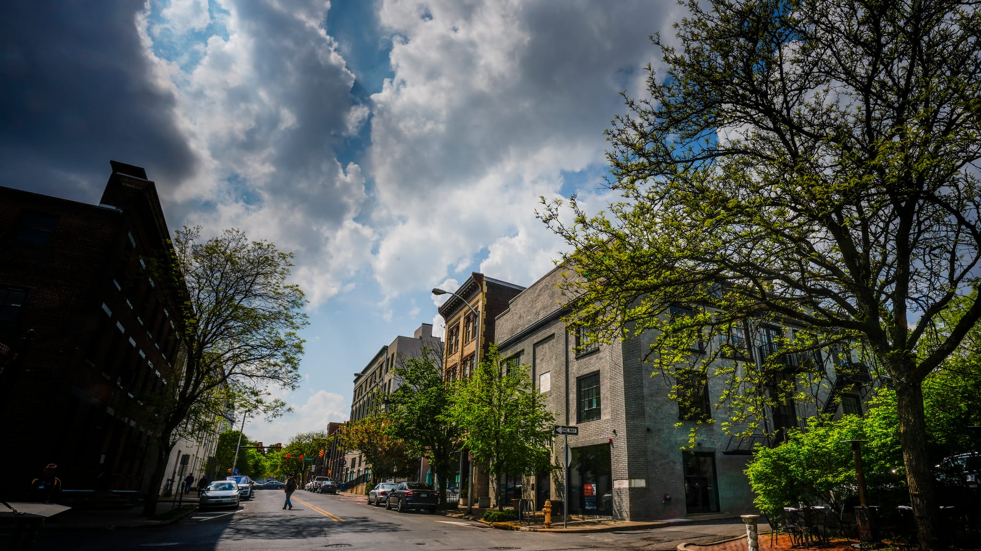 Commercial brokers are working hard to find tenants for remodeled mixed-use properties such as this one at 225 Ferry Street, 