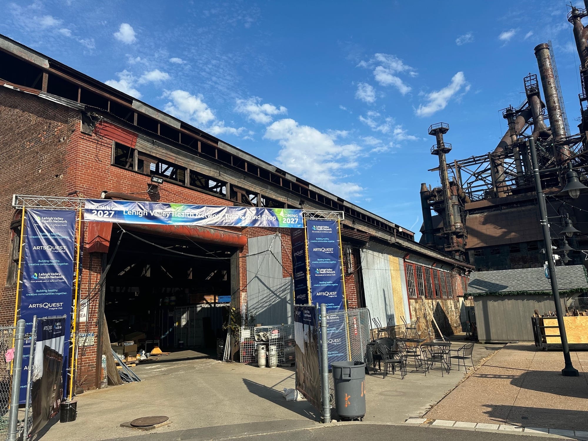 Bethlehem Steel's former Turn and Grind Shop will be revitalized into ArtsQuest's Festival Hall by 2027 or 2028