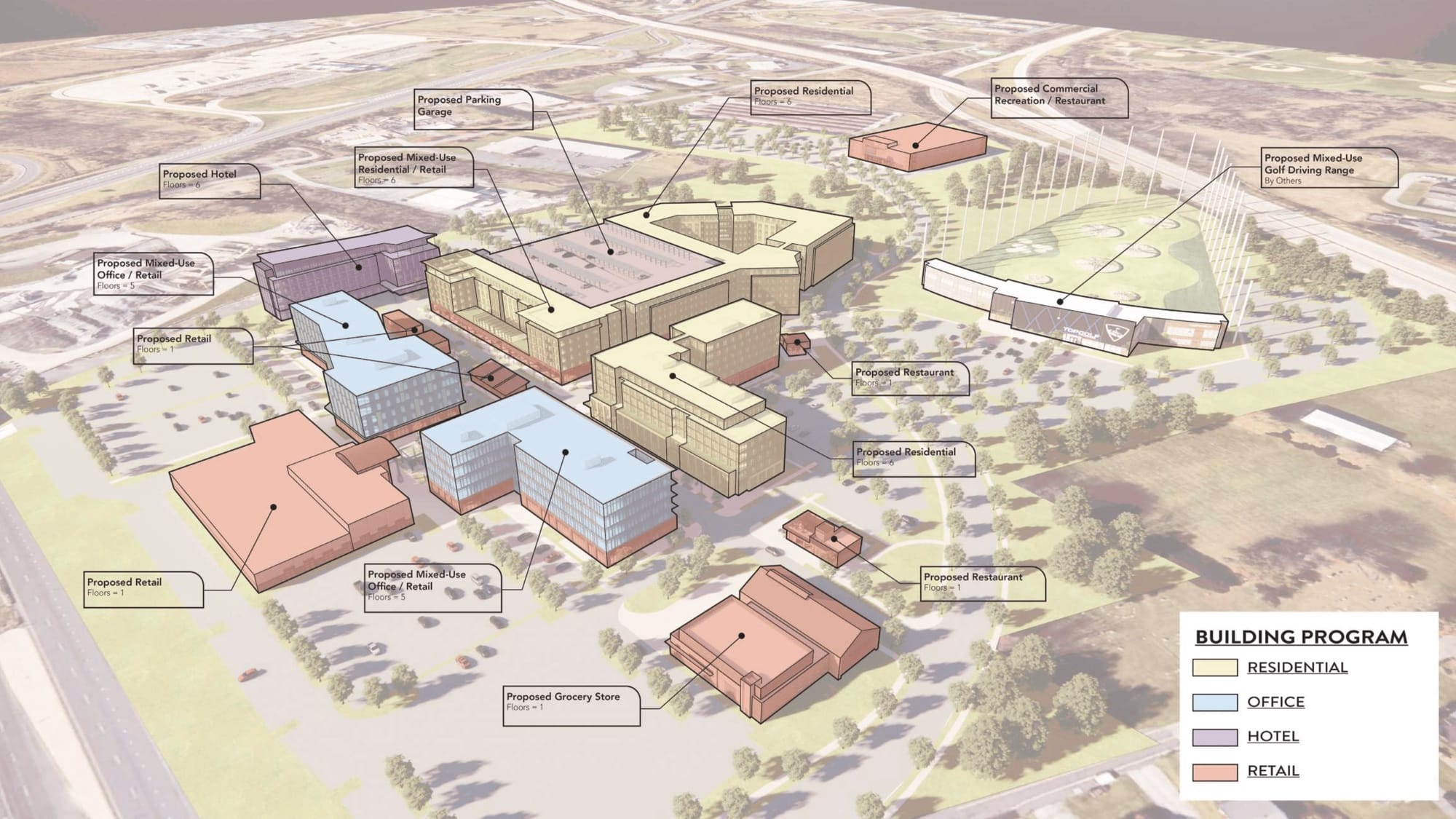 A rendering of the Lehigh Valley Town Center project was shown to the Lower Macungie Township Planning Commission on June 13.