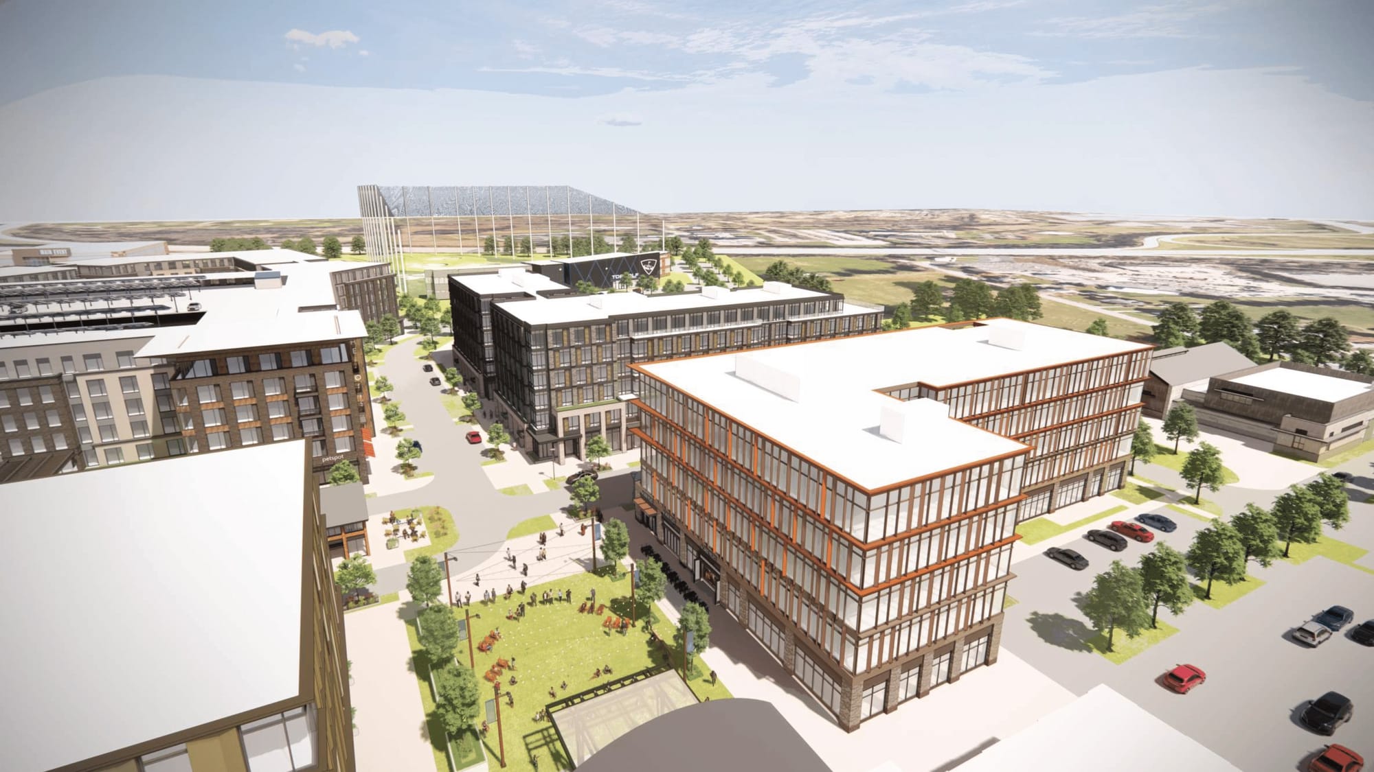 A rendering of the Lehigh Valley Town Center project was shown to the Lower Macungie Township Planning Commission on June 13.
