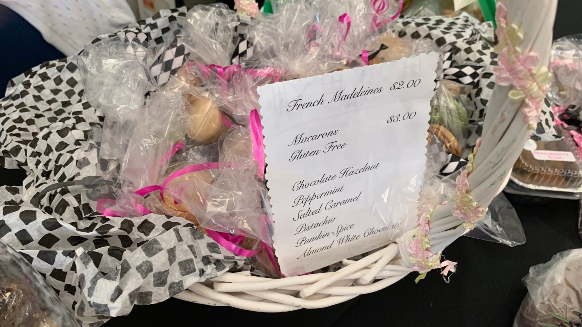 French treats on sale at the Bethlehem flower show