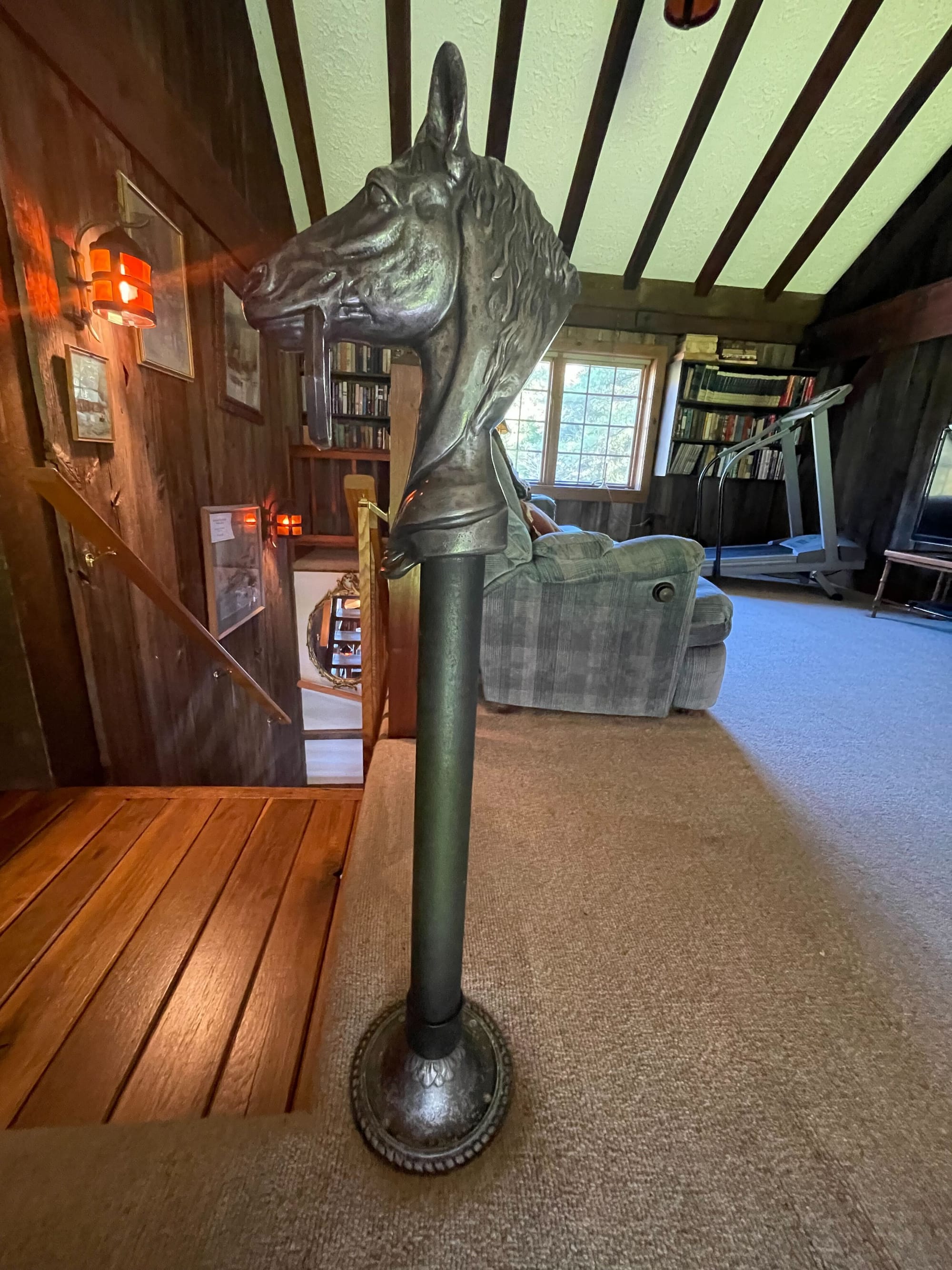 These poles were originally used for visitors to tie their horses