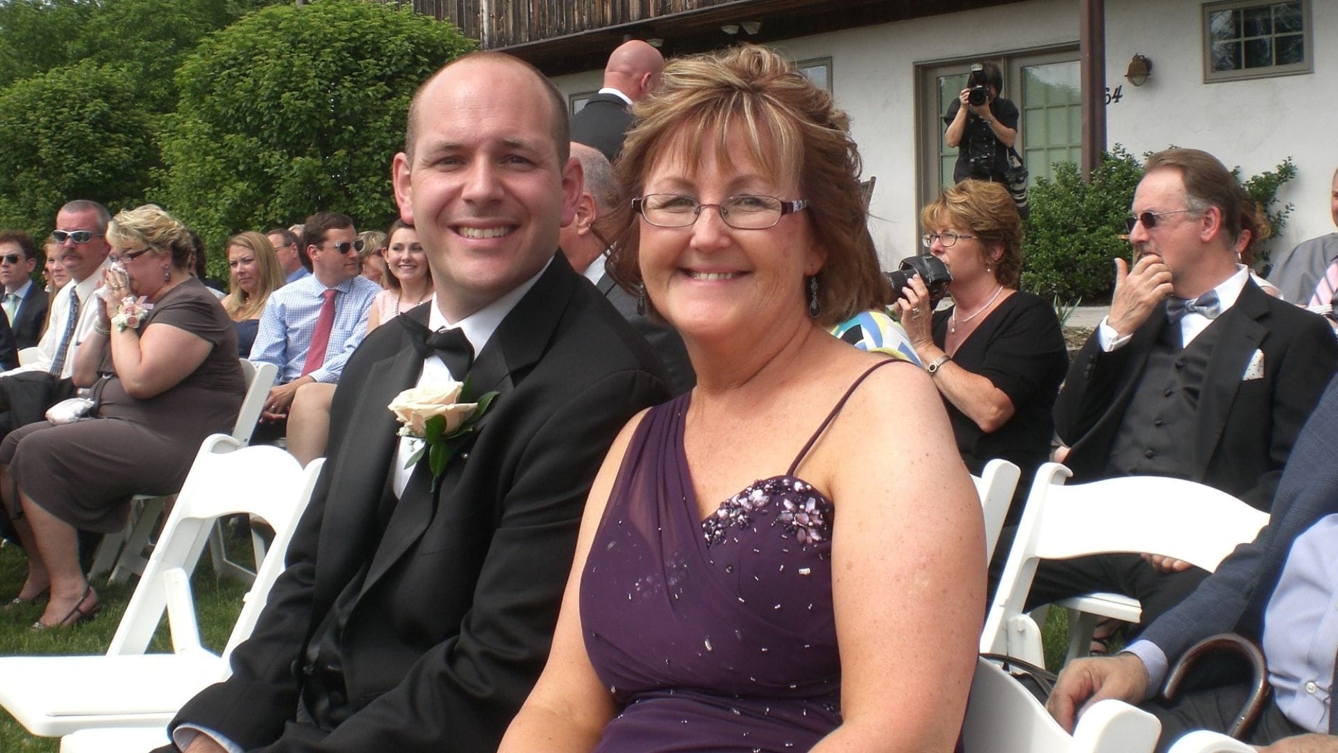 Kiki Peppard seen here with her son, Jim.